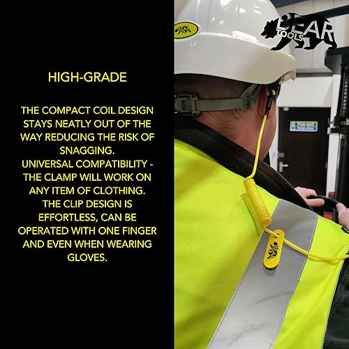 Miniatura 3 de BearTOOLS Cordón elástico de micro bobina, carga máxima de 2.0 lbs, 19.7 in, accesorio doble  Cordón de herramienta para herramientas pequeñas,