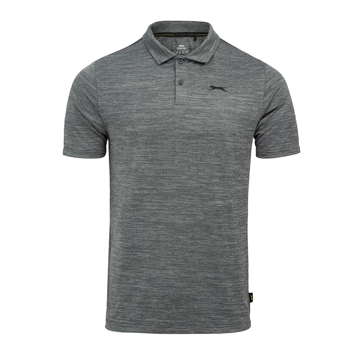 Slazenger Mens Golf Solid Polo Grey Marl XL