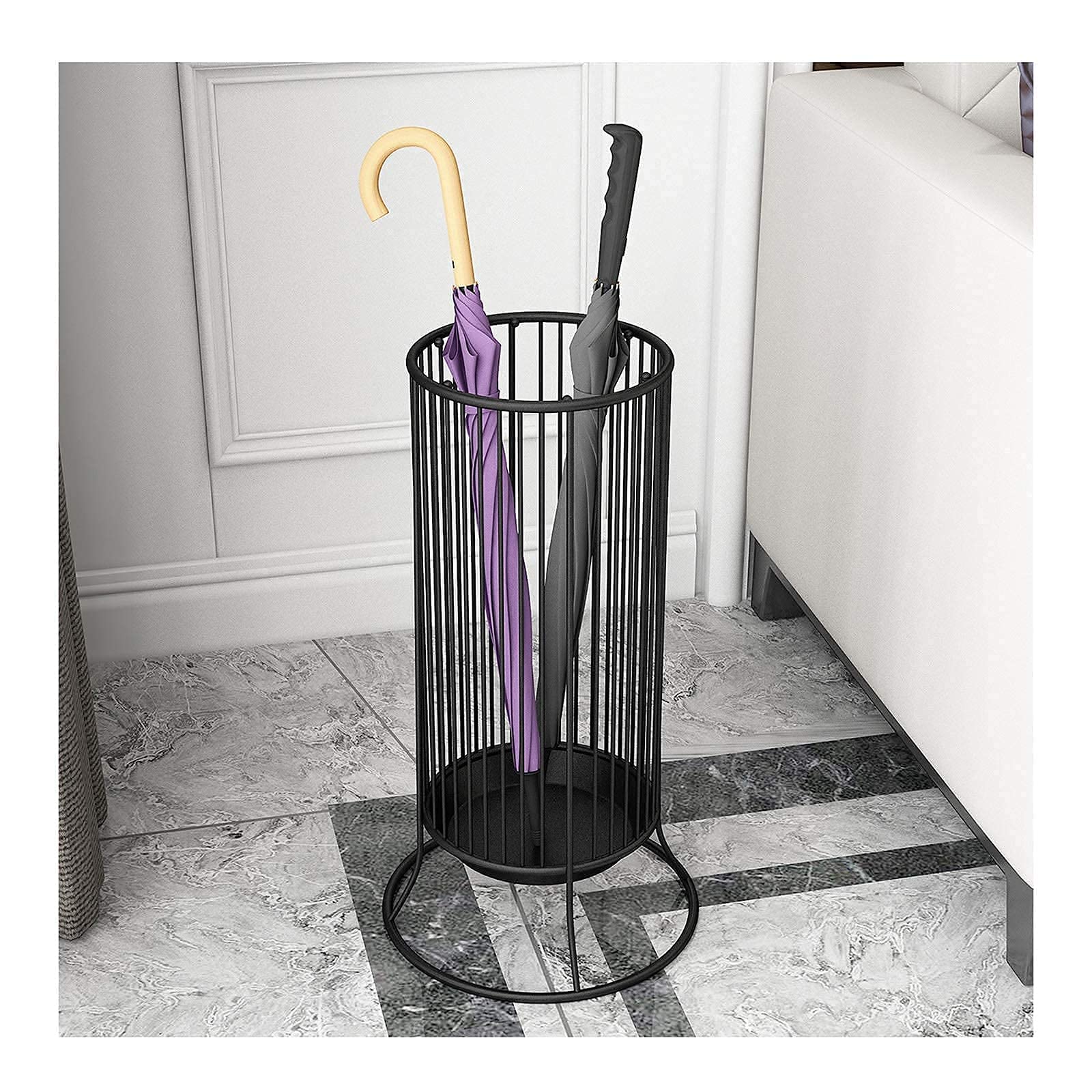 FCXWEVR Durable Metal Umbrella Stand - Compact Stable Design for Indoor/Outdoor Storage & nization Stylish Home Accessory for Entryway or Patio