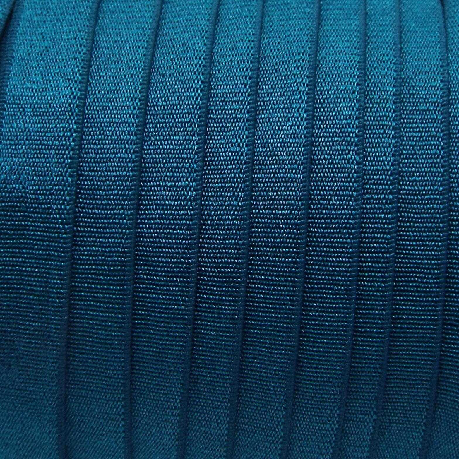 15mm Satin Elastic Soft Feel Lingerie Bra Strap 13 Colours BUY 1 2 4 Metres 902D, 26 Dark Turquoise Blue, 2 Metres