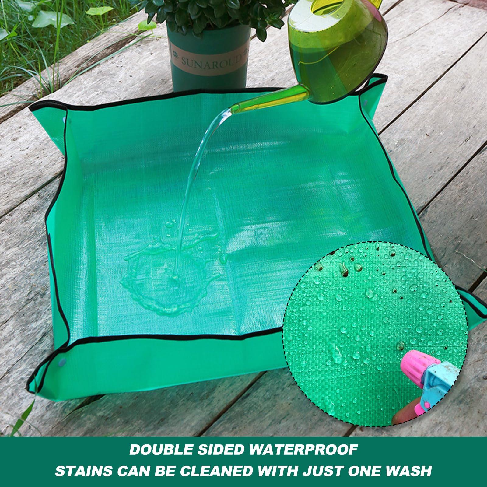 Rjayaa Plant Repotting Mat Gardening Planting Operation Pruning Tarp Mat Indoor Transplanting Potting Pad Plant Accessories for Succulent - Image 4
