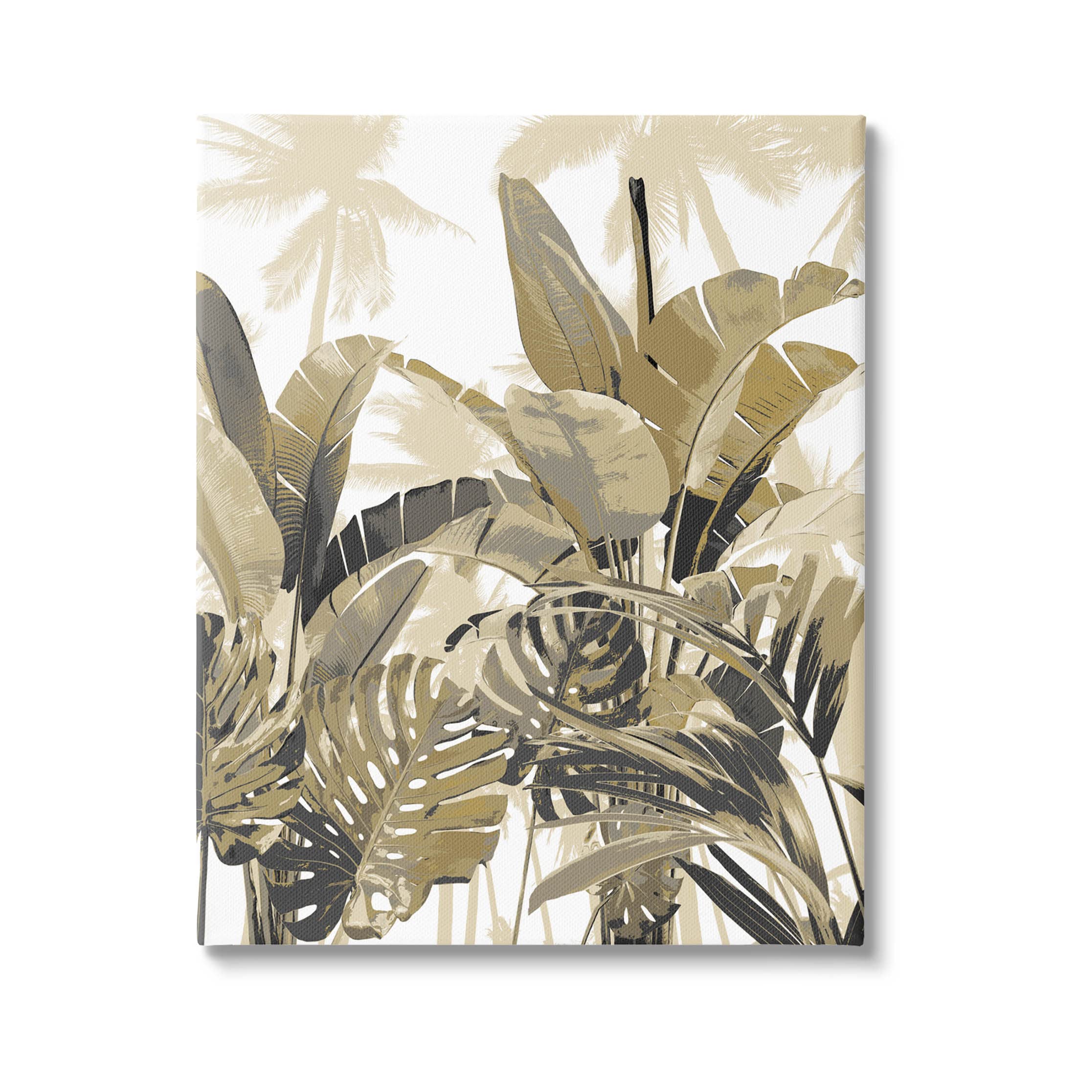 Stupell Industries Tropical Layered Summer Palms Canvas Wall Art, Design by Kristen Drew