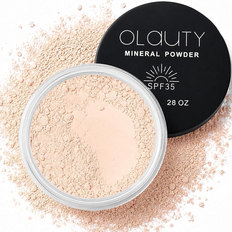 MineralPure Mineral Powder Foundation SPF 35 – Loose Setting Powder for Face & Scalp | Oil Control, Sweat-Proof, Long-Lasting, Lightweight Breathable Matte Finish | For All Skin Types (#1 Fair Light)