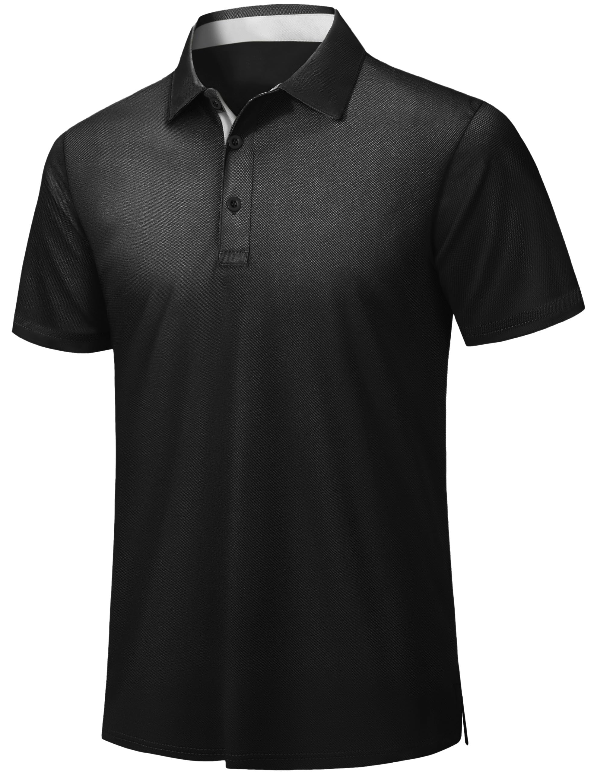 ZITY Mens Golf Polo Shirts Short Sleeve Quickly Dry Performance Collared Polo Tennis Casual Shirt for Men