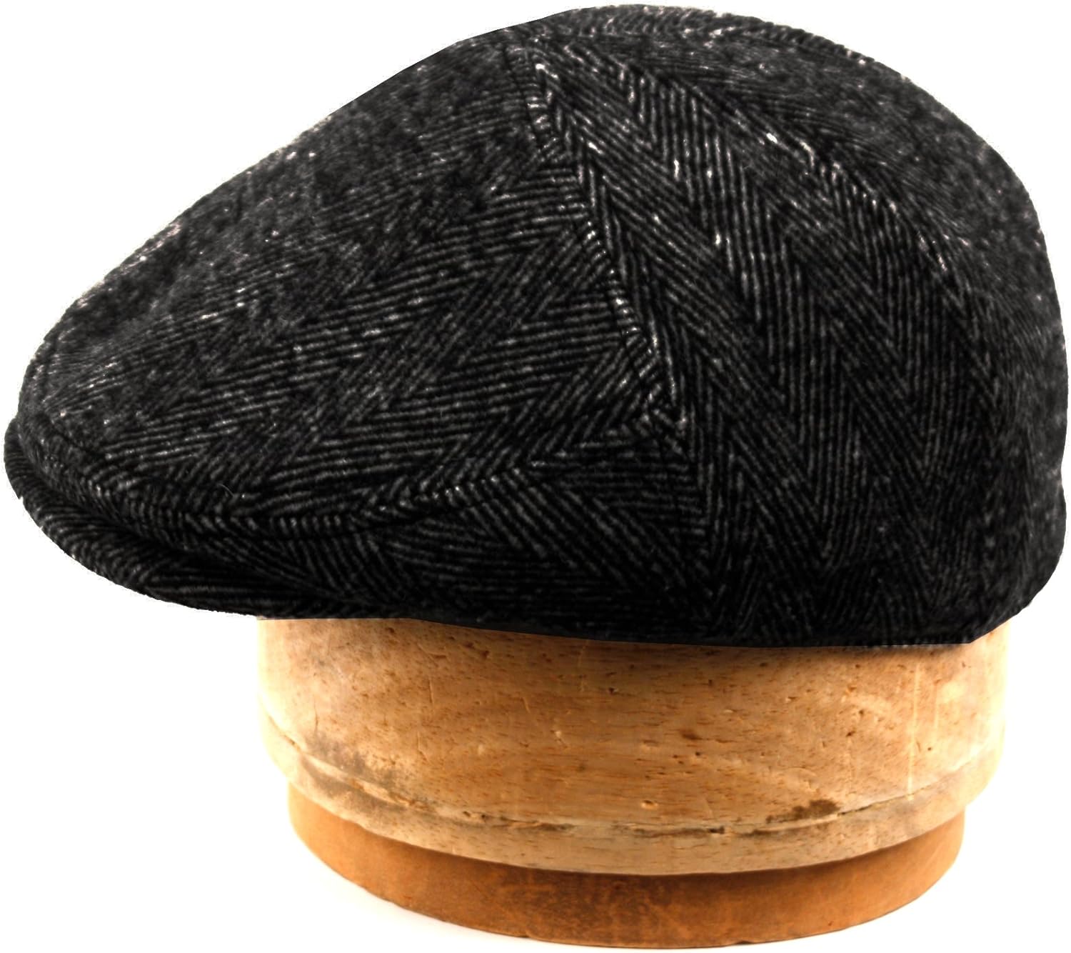 Epoch hats company Wool Blend Herringbone Winter Ivy Cabbie Hat w/Fleece Earflaps – Driving Hat - Image 3