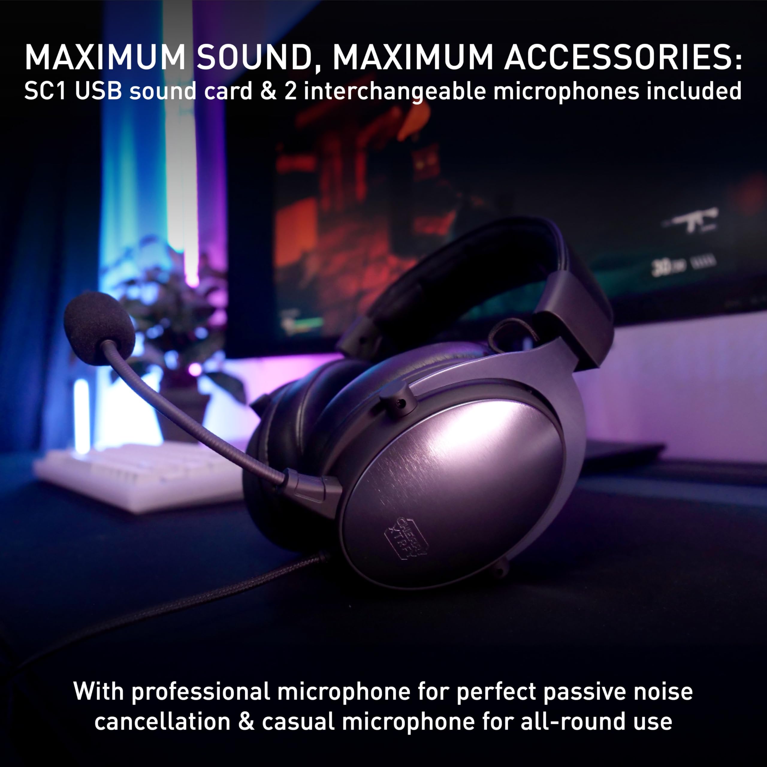 Xtrfy XG-H1 ヘッドホン XTRFY XG-H1 Pro Gaming Headset, Closed Over-Ear, Gold Plated