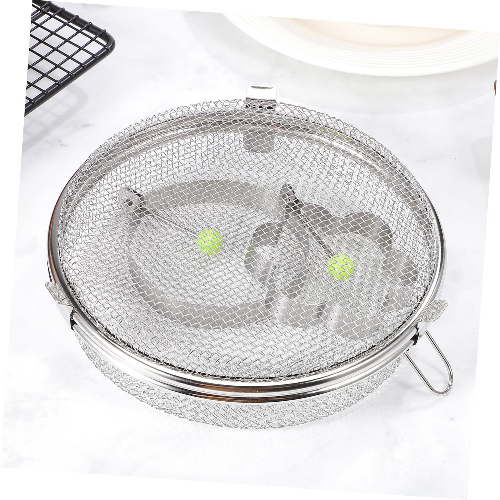 Cabilock 5 Piezas Cestas De Almacenamiento De Alambre Grandes Cesta De Piezas De Botella De Lavavajillas Brocheta Lavavajillas Para Objetos Pequeños Cestas De Mimbre Acero Inoxidable Silver