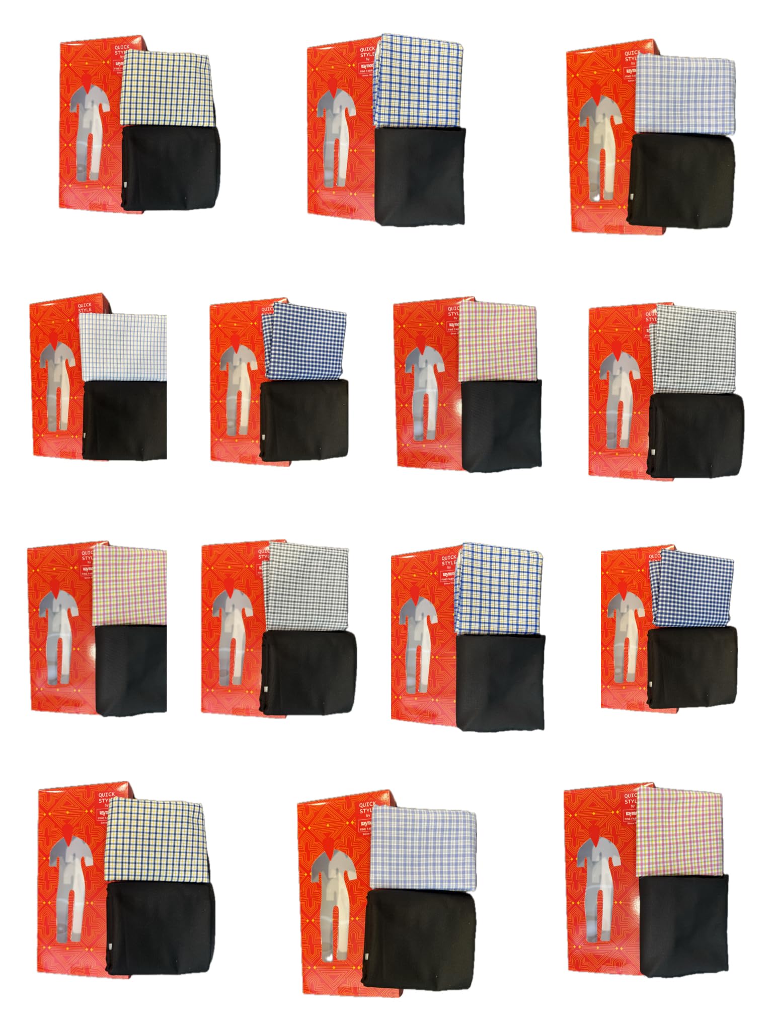 Trouser-Shirt Fabric Combo Box (Multicolour, Unstitched, All Weather Fabric)