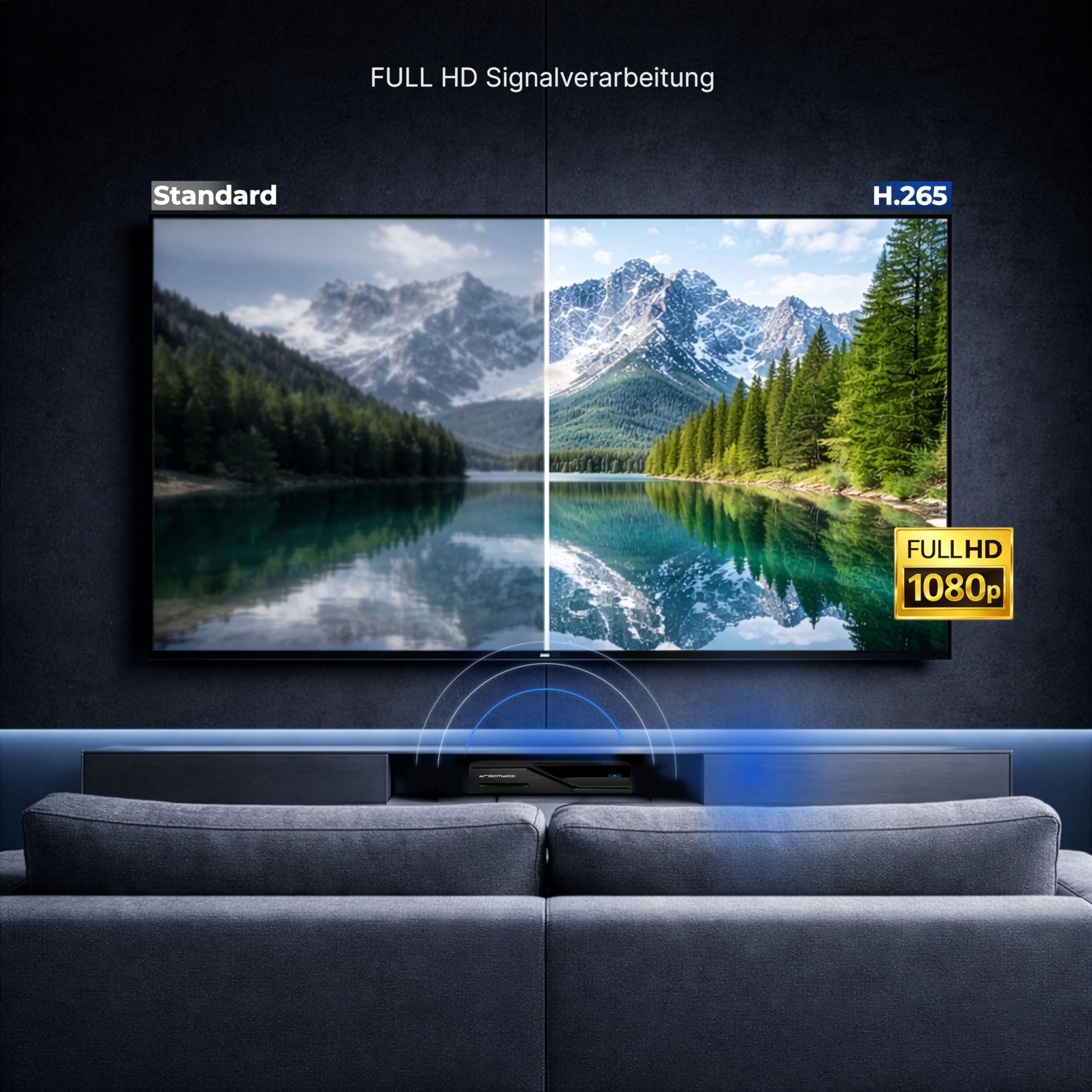 Dreambox DM520 Mini HD 1 sintonizador DVB-S2 PVR Ready Full HD 1080p H.265 Linux Receiver