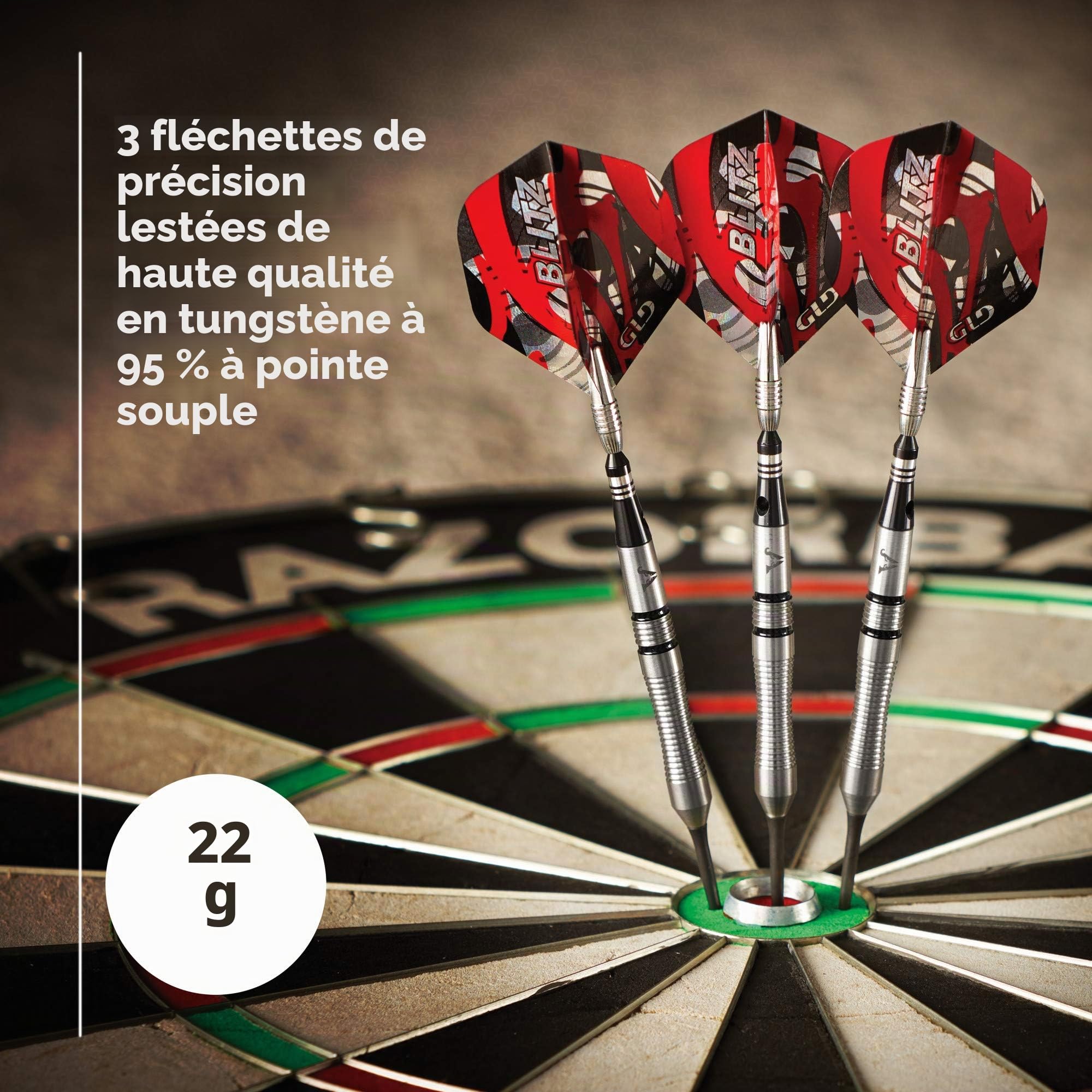 Viper Blitz 95% tungstène Fléchettes à Pointe en Acier avec Stockage/étui de Transport