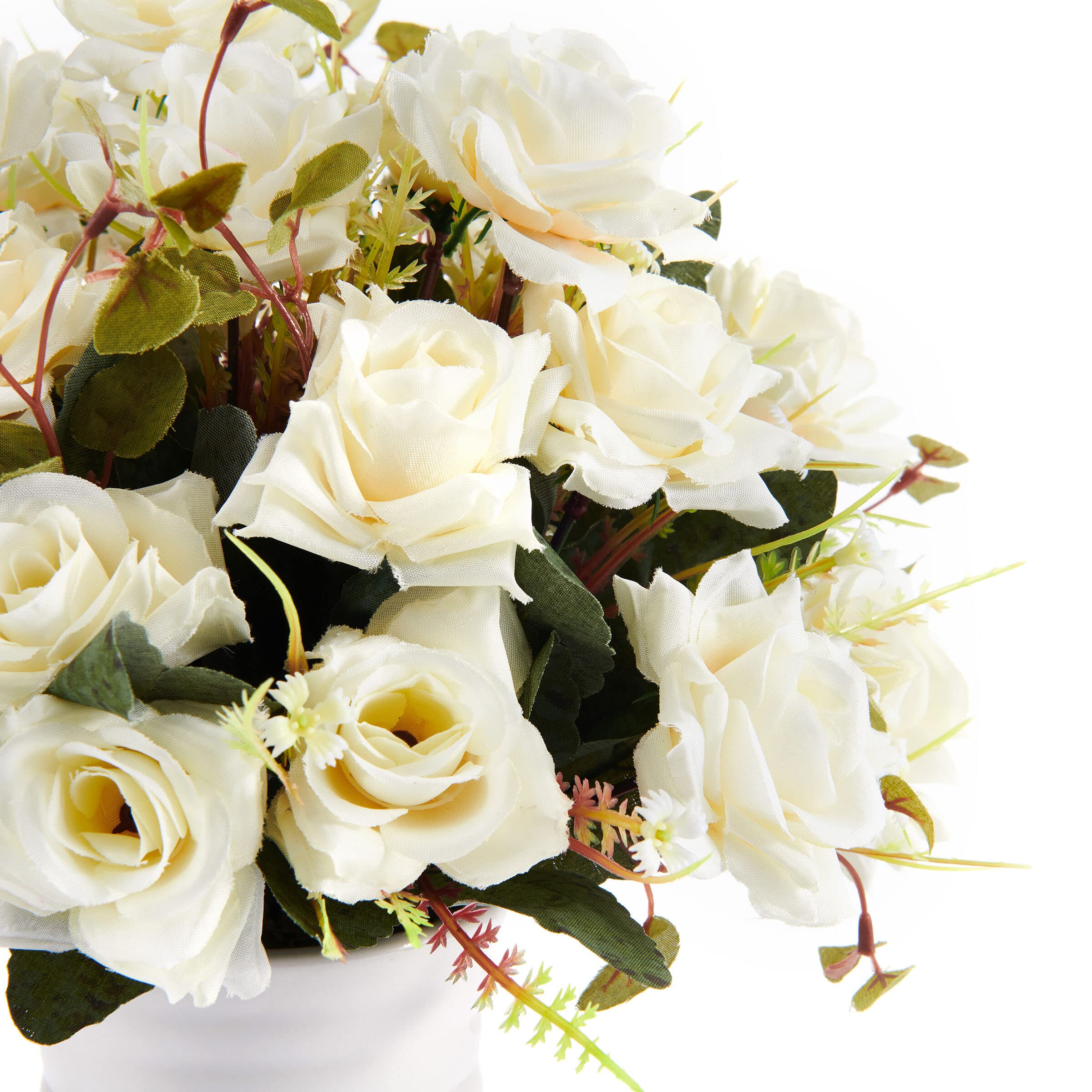 Fiori artificiali, 2 pezzi di composizioni floreali, centrotavola