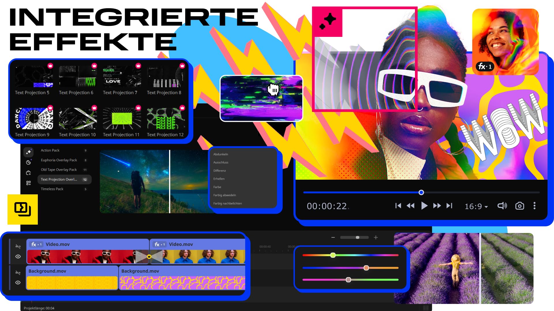 Movavi Video Editor - 1-Jahres-Lizenz | Persönlich | 1 Gerät | PC | PC Aktivierungscode per Email