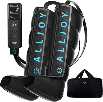 ALLJOY Pro-Grade Leg Massager Recovery Boots, Leg Compression Massager for Circulation and Pain Relief, Sequential Compression Boots for Fast Recovery, Gifts for Men Women