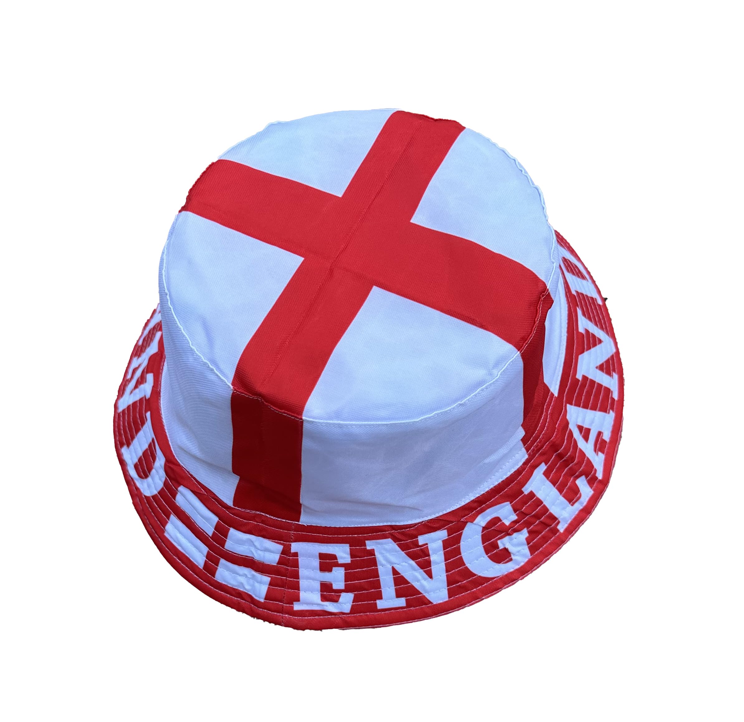 Union Jack Flag Bucket hat Reversible England Flag Unisex 2 in 1 Reversible Team GB White