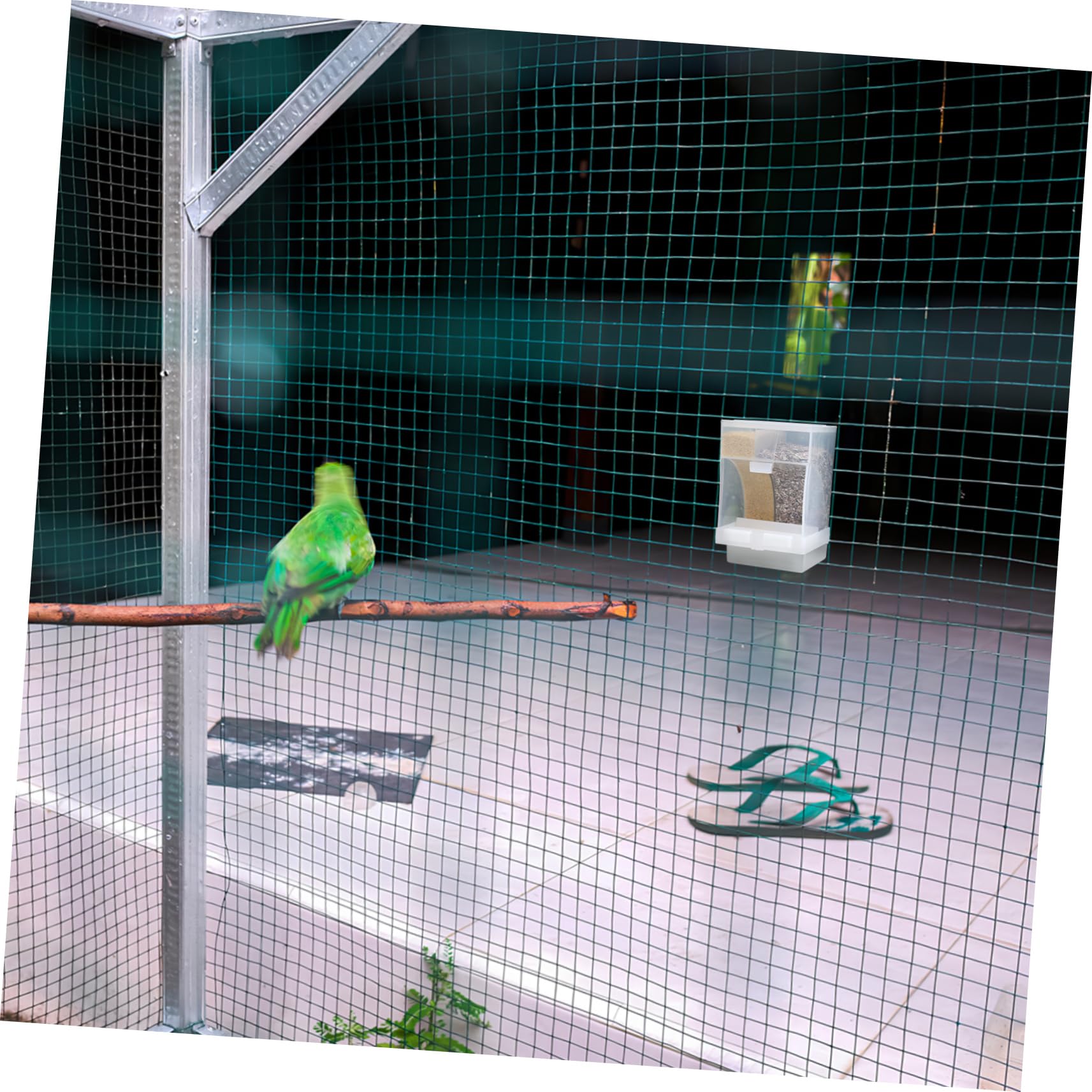 Yardwe 3sets Mangiatoia Per Con Accessori Per Mangime Pappagalli e Canarini Facile Installare e Versatile Per