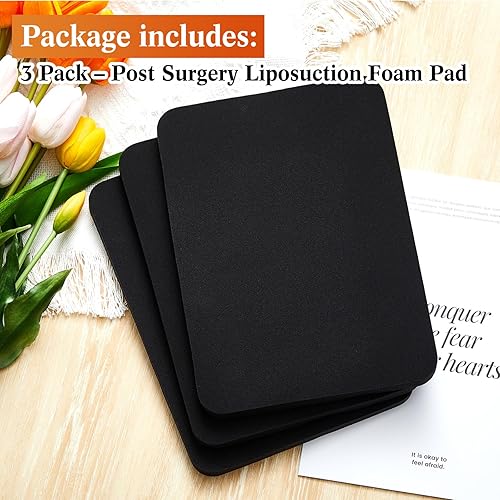 Miniatura 3 de Frienda 3 piezas de espuma Lipo post-cirugía de 8 x 10 x 0.5 pulgadas, tableros de espuma firme para recuperación de liposucción, almohadilla de
