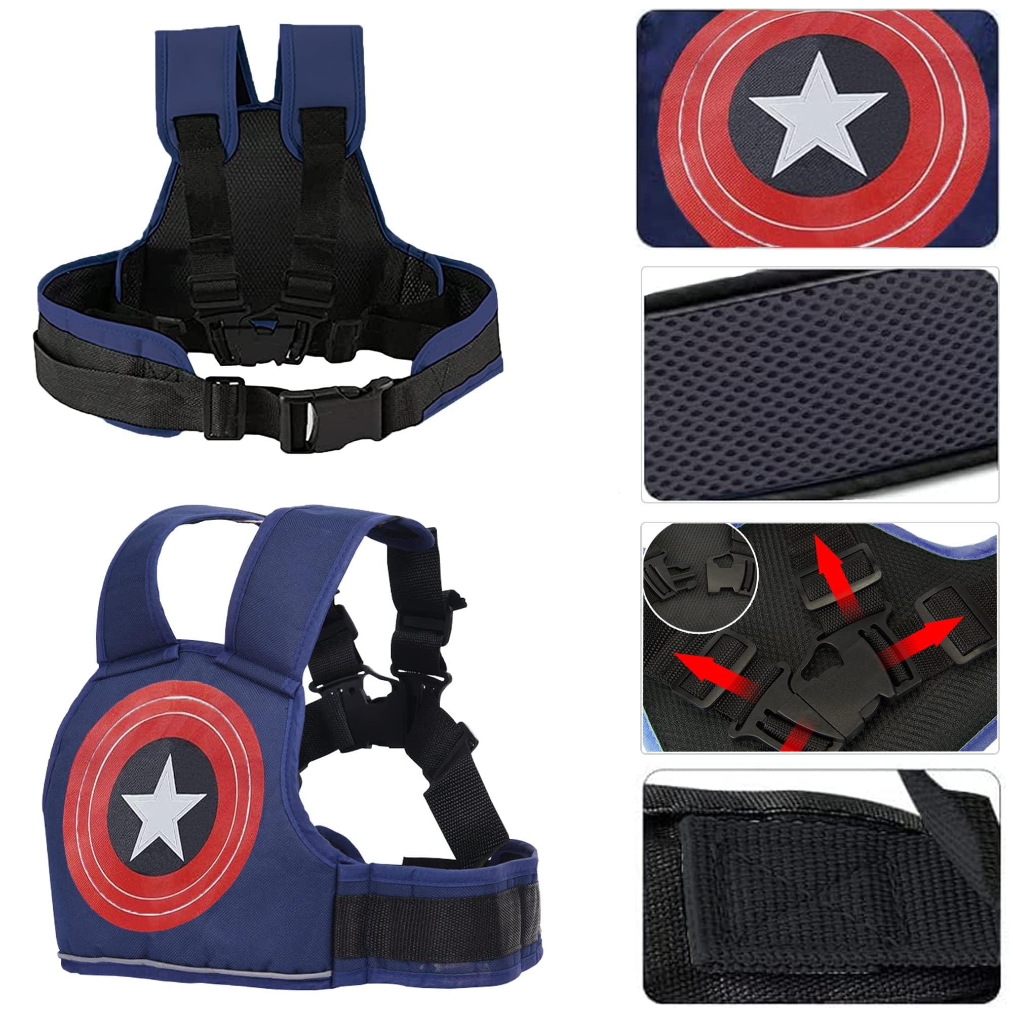 Ceinture de Sécurité Moto pour enfants,Réglable Ceinture pour Enfants de Moto Haute Résistance Harnais Sécurité Harnais Sûreté Bébé Résistance Aux Chutes, pour Garçons Filles âgés de 2à10 A