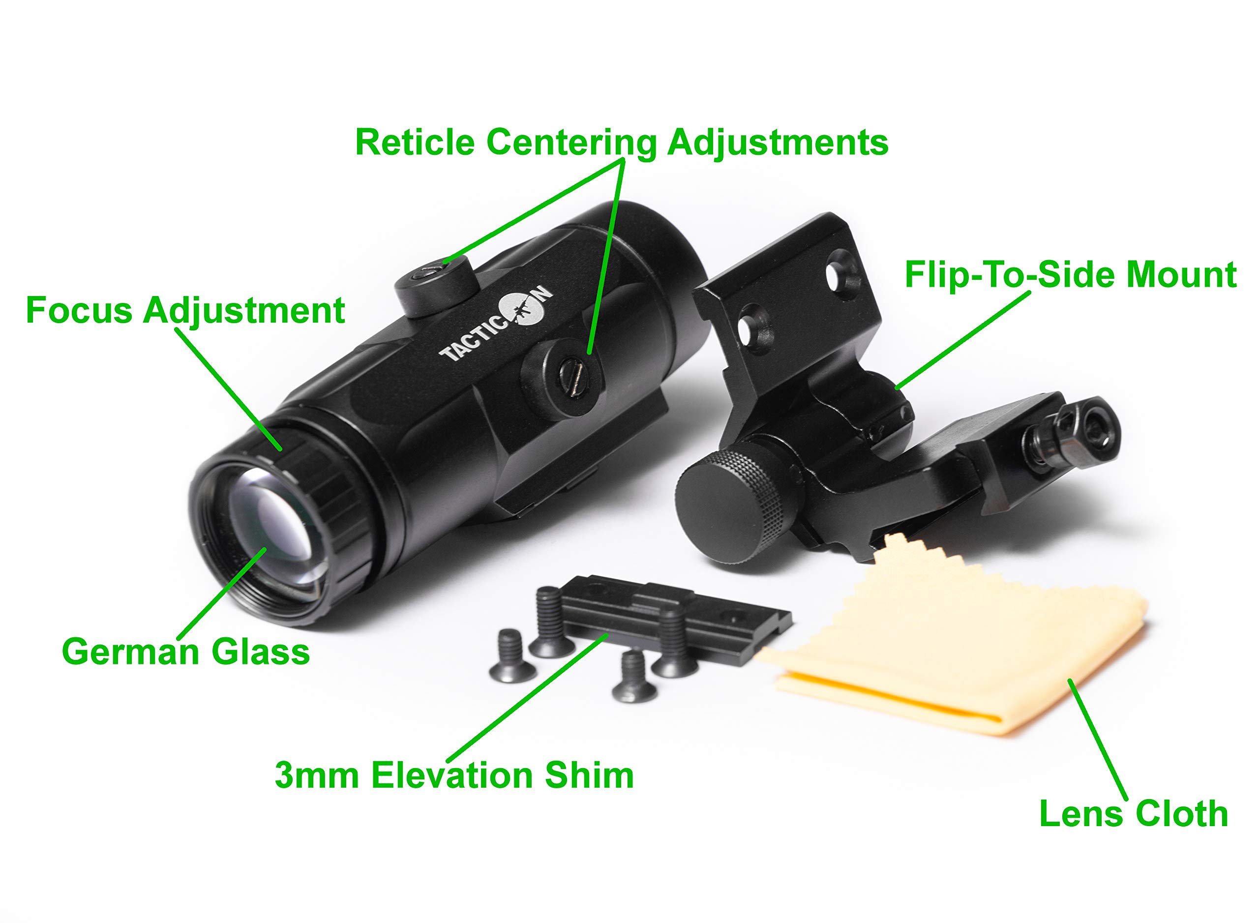 Tacticon Falcon V1 3X Red Dot Magnifier Combat Veteran Owned Company