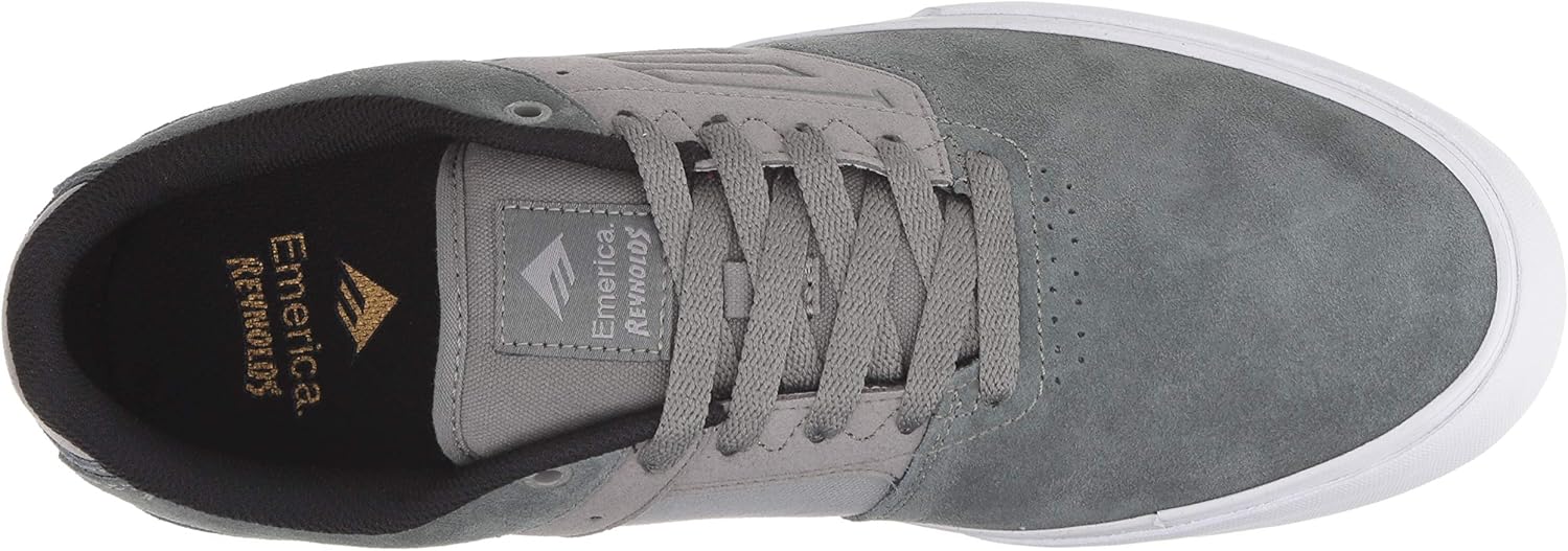 Emerica Men's The Reynolds Low Vulc Skate Shoe 5.5 Medium US Grey/Light Grey