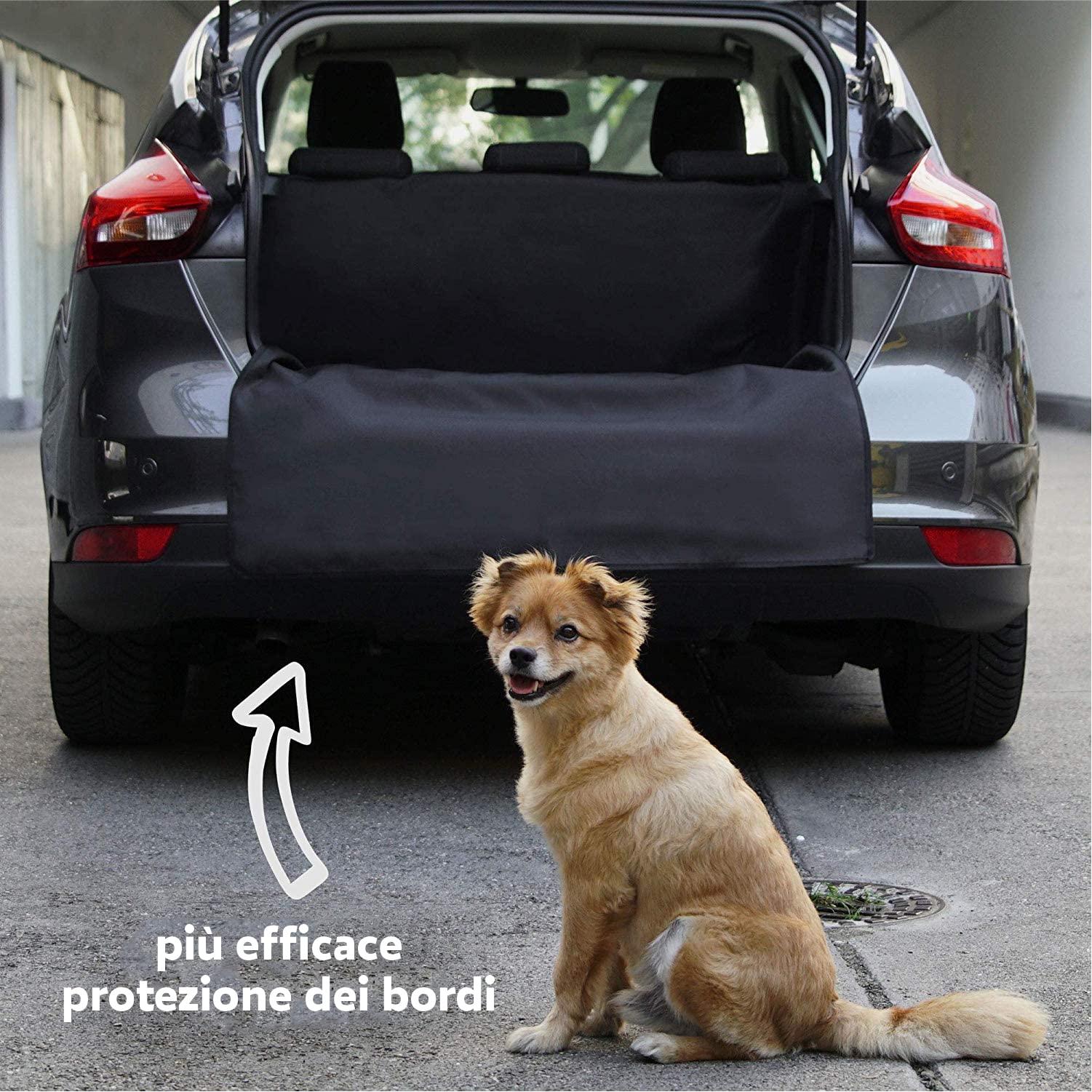 Heldenwerk Protezione universale per bagagliaio di Ideal for Dogs, vano portabagagli con protezione per paraurti, montaggio rapido