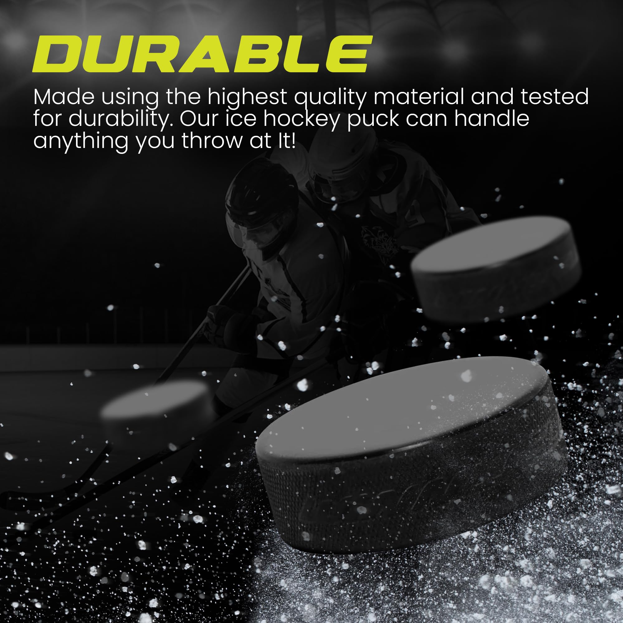Winnwell Lot de 18 palets de Hockey sur Glace Noirs – Boîte de palets à Glace Standard de 170,1 g, Taille Officielle, Parfaits pour la Manipulation des bâtons et Les Exercices d'entraînement pour
