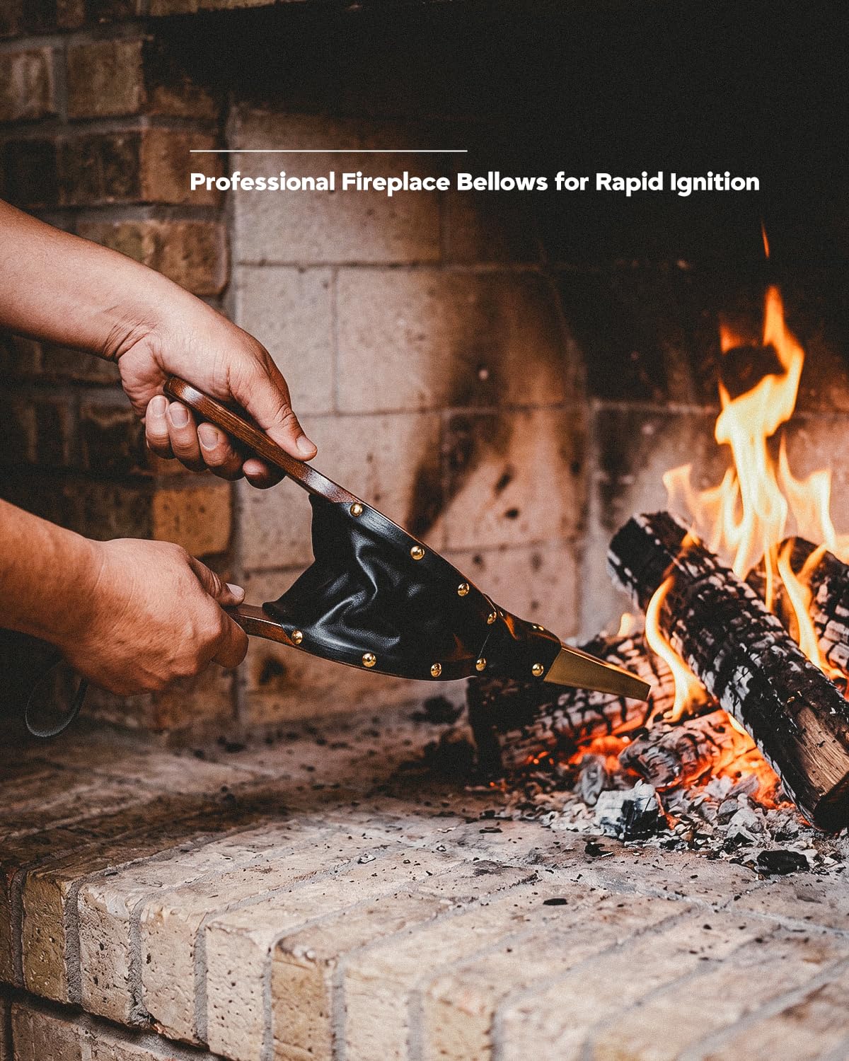 onlyfire Serviteur de Cheminée avec 5 Outils et Support