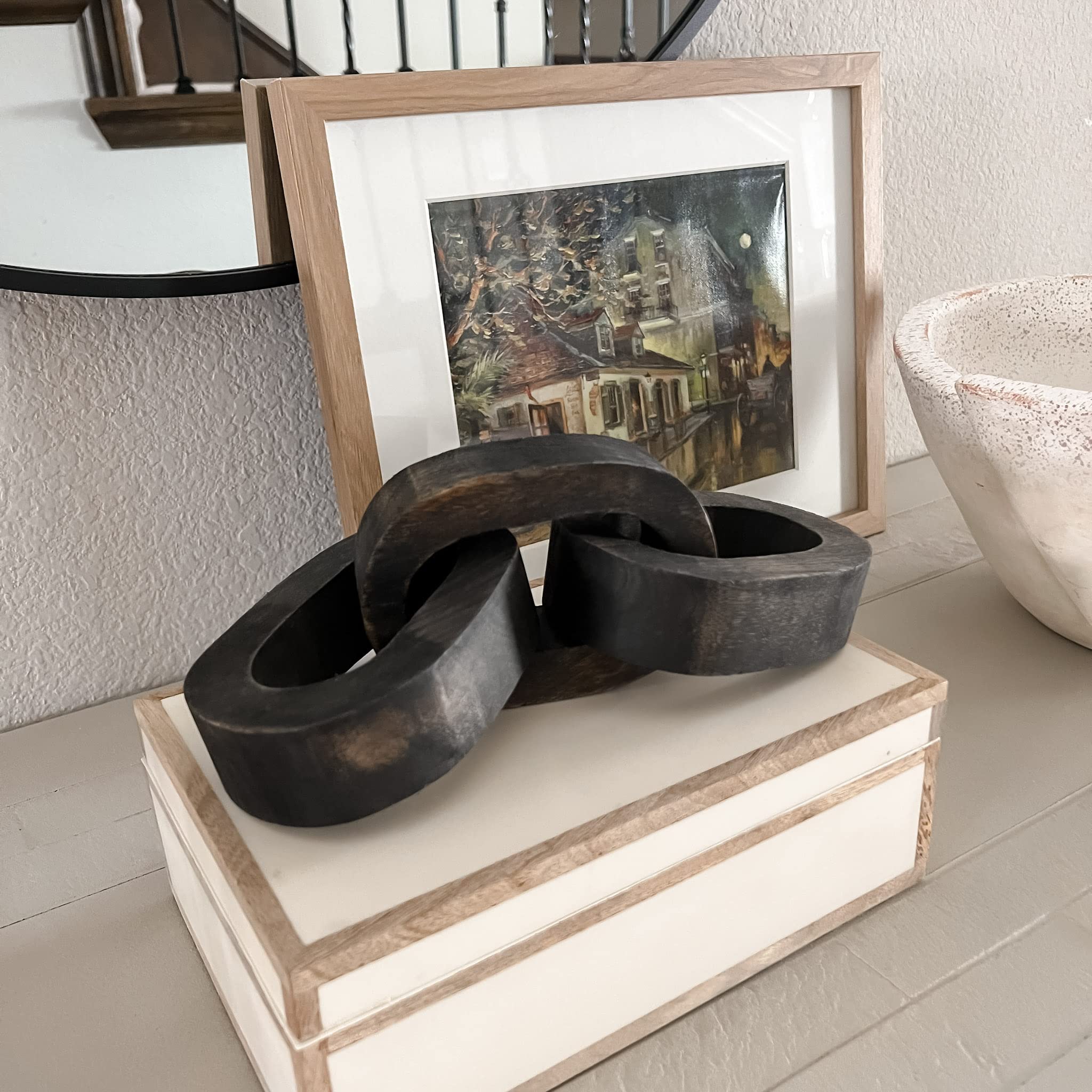 Amazon.com : Deco Azul Wood Chain Link Decor - Coffee Table