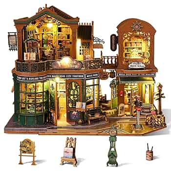 ミニチュア　ドールハウス　ライト　　　　　「ブライアーヒル邸宅」 Amazon.co.jp: DIYミニチュアドールハウス DIY木製ミニチュア