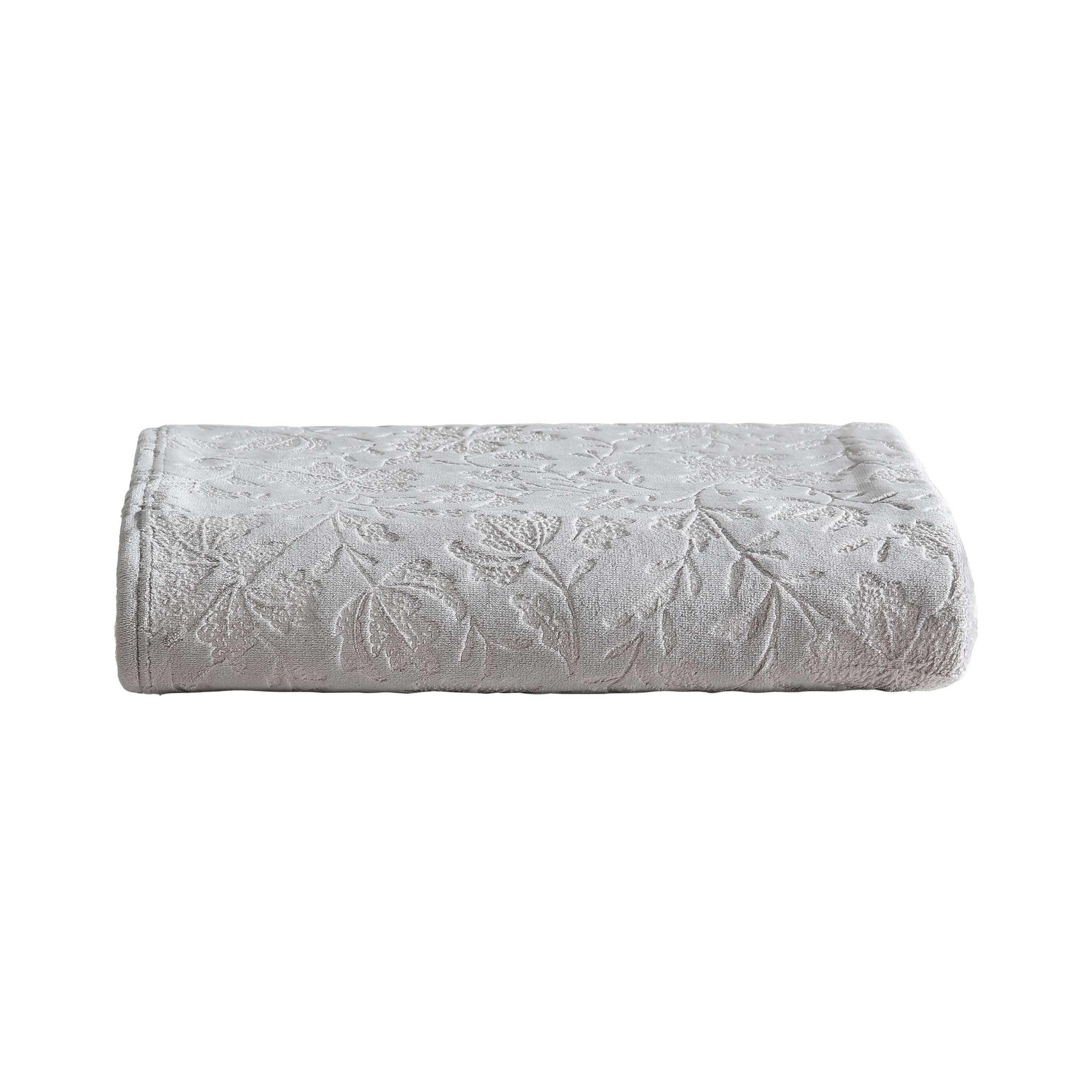 Eddie Bauer - Throw Blanket, Embossed Ultra Soft Plush Bedding, Home Decor for All Seasons, Oeko-Tex Certified (Woodblock Floral Grey, 50" x 70")