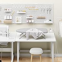 Vista 6 de KINGBOARD Tabletop Ironing Board, Small Ironing Boards with Iron Rest, Folding Iron Board, Extra Thick Cover, Portable Tabletop Ironing Board with