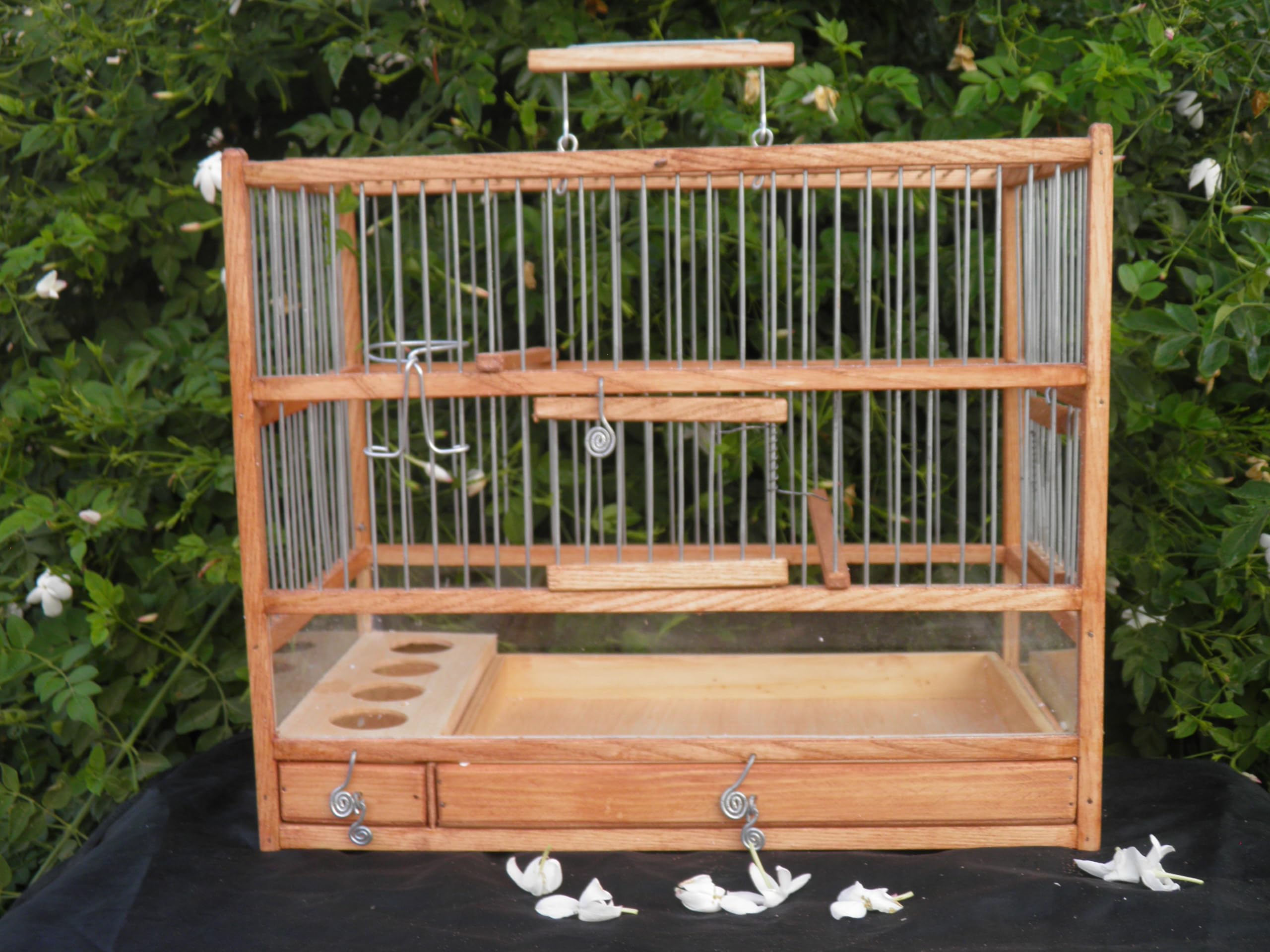 Amazon | 木製手作りバードケージ;スライドアウトトレイ