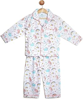 Knitting Doodles Baby Boy's & Baby Girl's Cotton Printed Night Suit Set Pack of 1