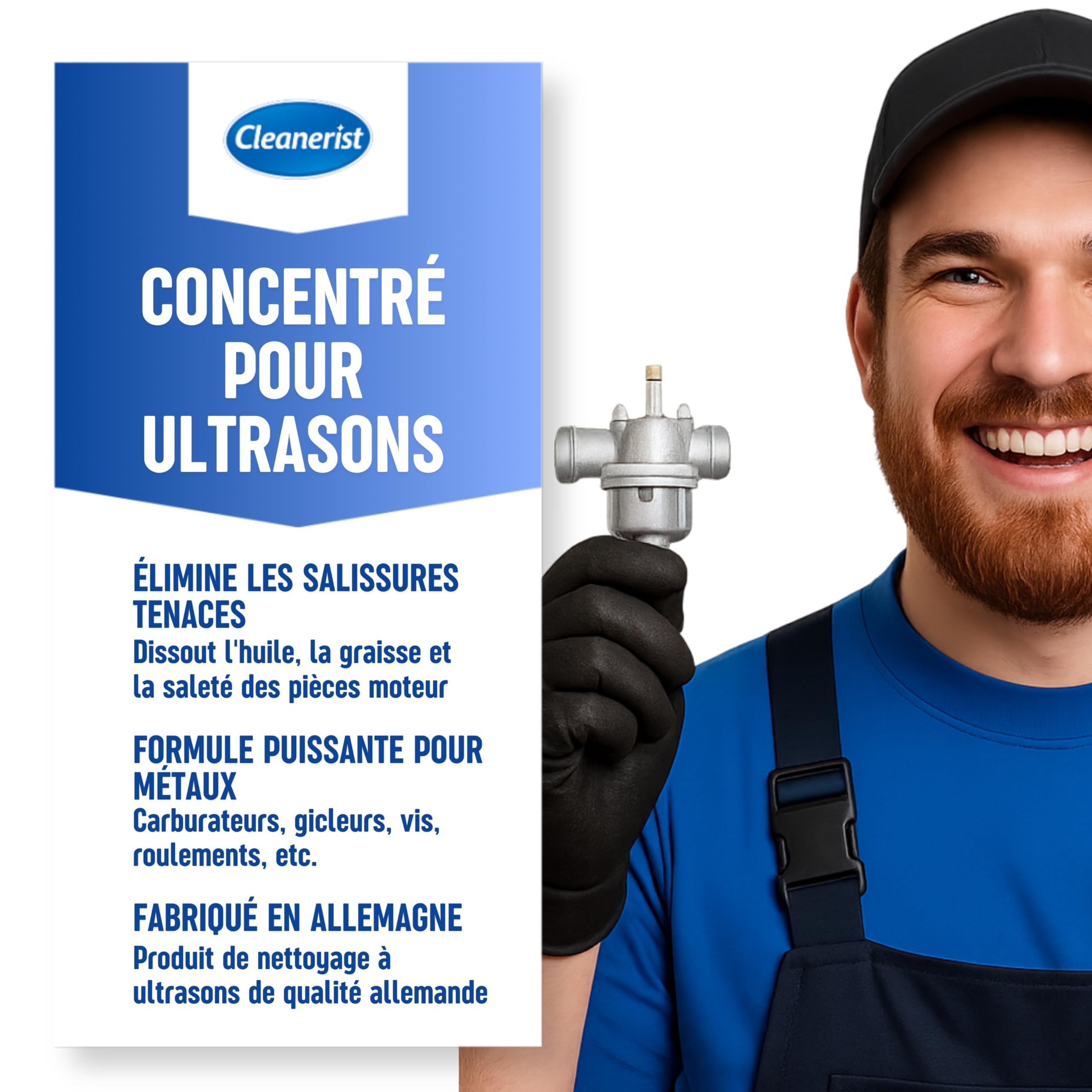 Cleanerist | 5L Nettoyant pour Carburateurs & Pièces Moteurs | Concentré pour Nettoyeur à Ultrasons | Dégraissant Puissant Atelier & Auto | Formule Biodégradable, Agrumes