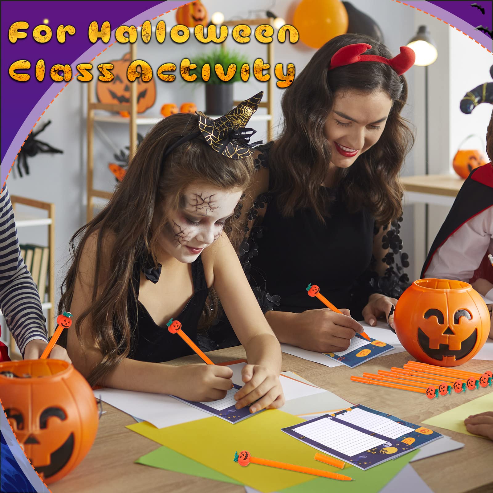 Amazon.co.jp: 200枚 ハロウィンメモ帳 ハロウィン付箋