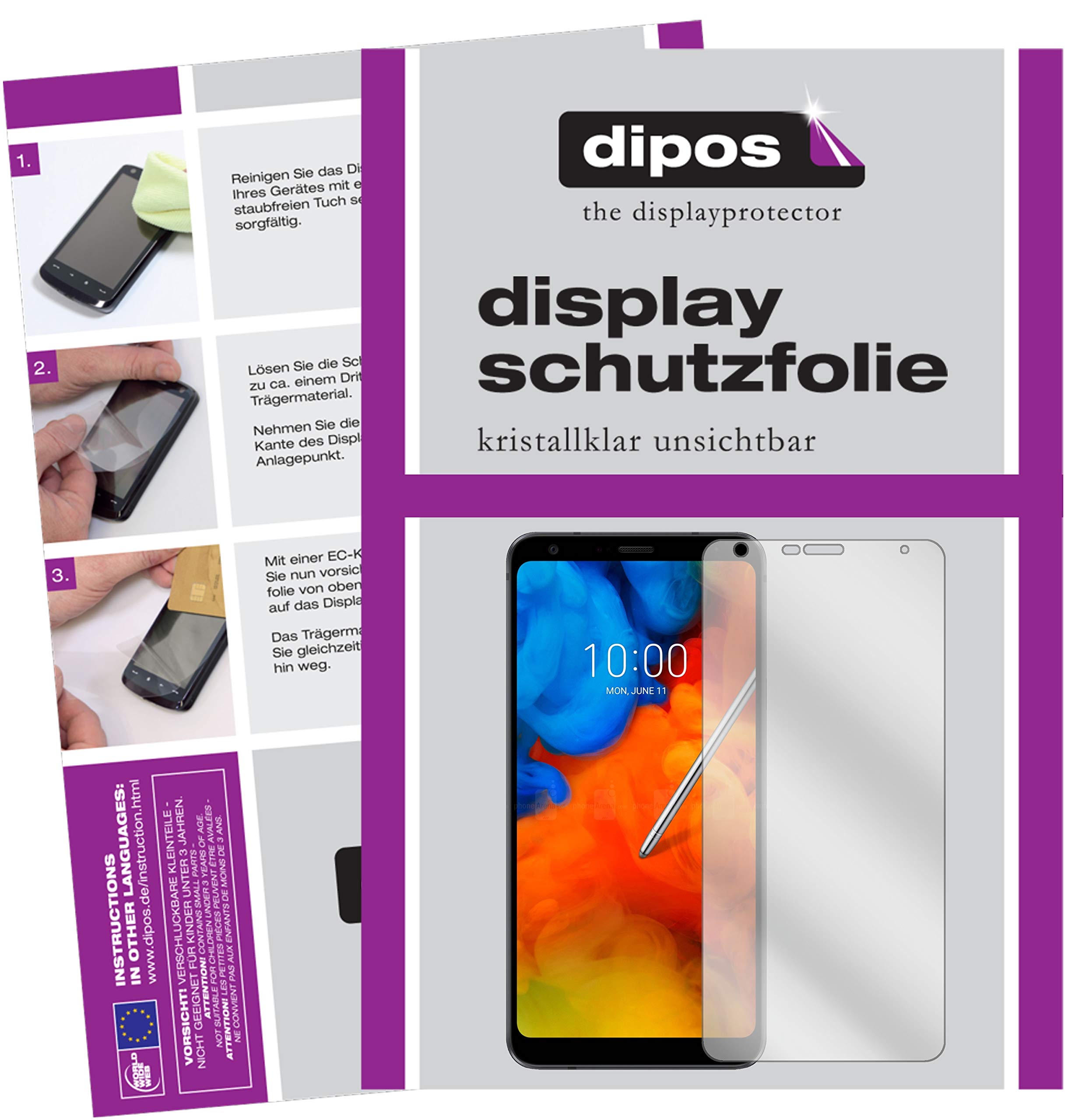 dipos I 6X Pellicola Protettiva Compatibile con LG Q6 Pellicola di