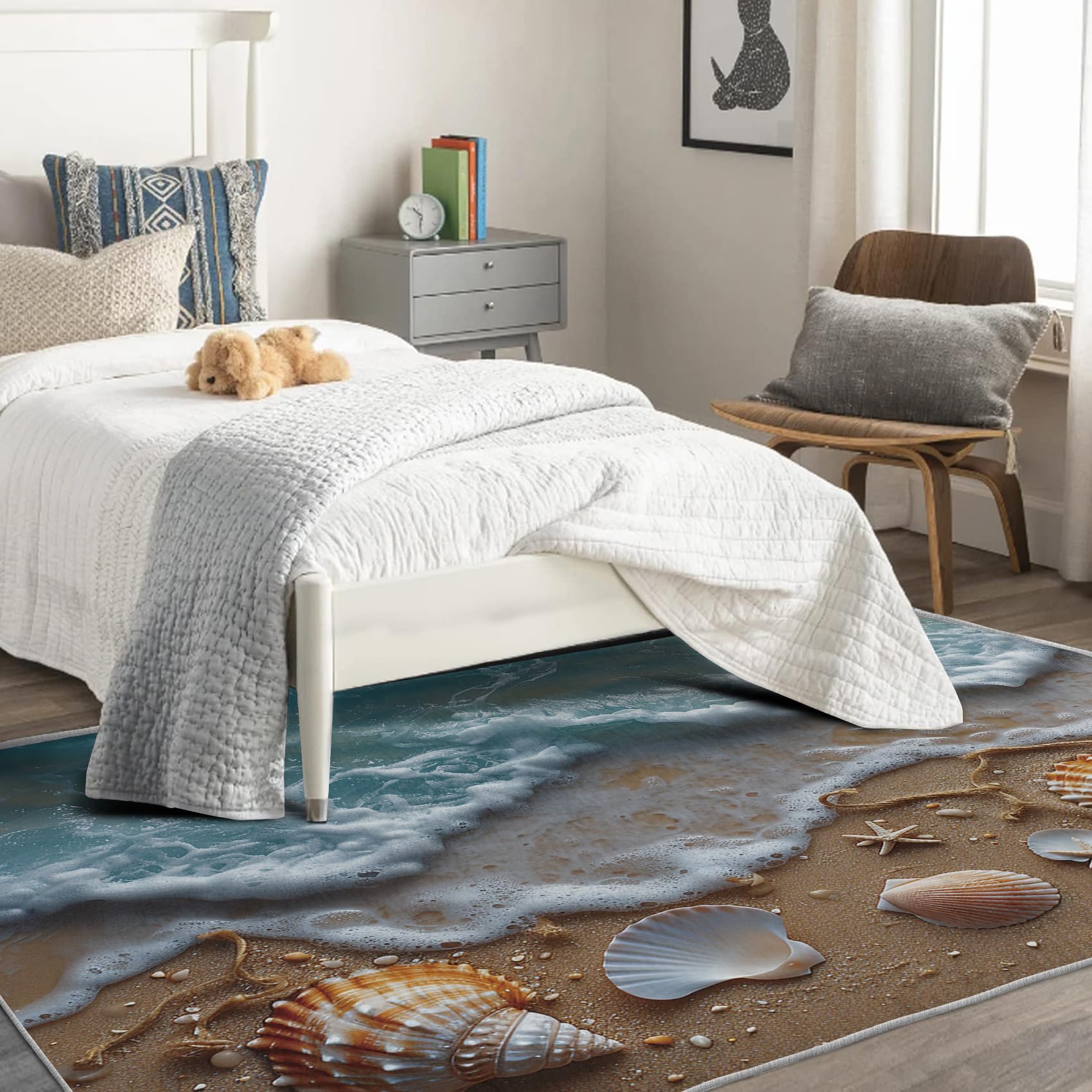Amazon.com: TANTANICAL Beach Theme Rugs for Entryway Bedroom