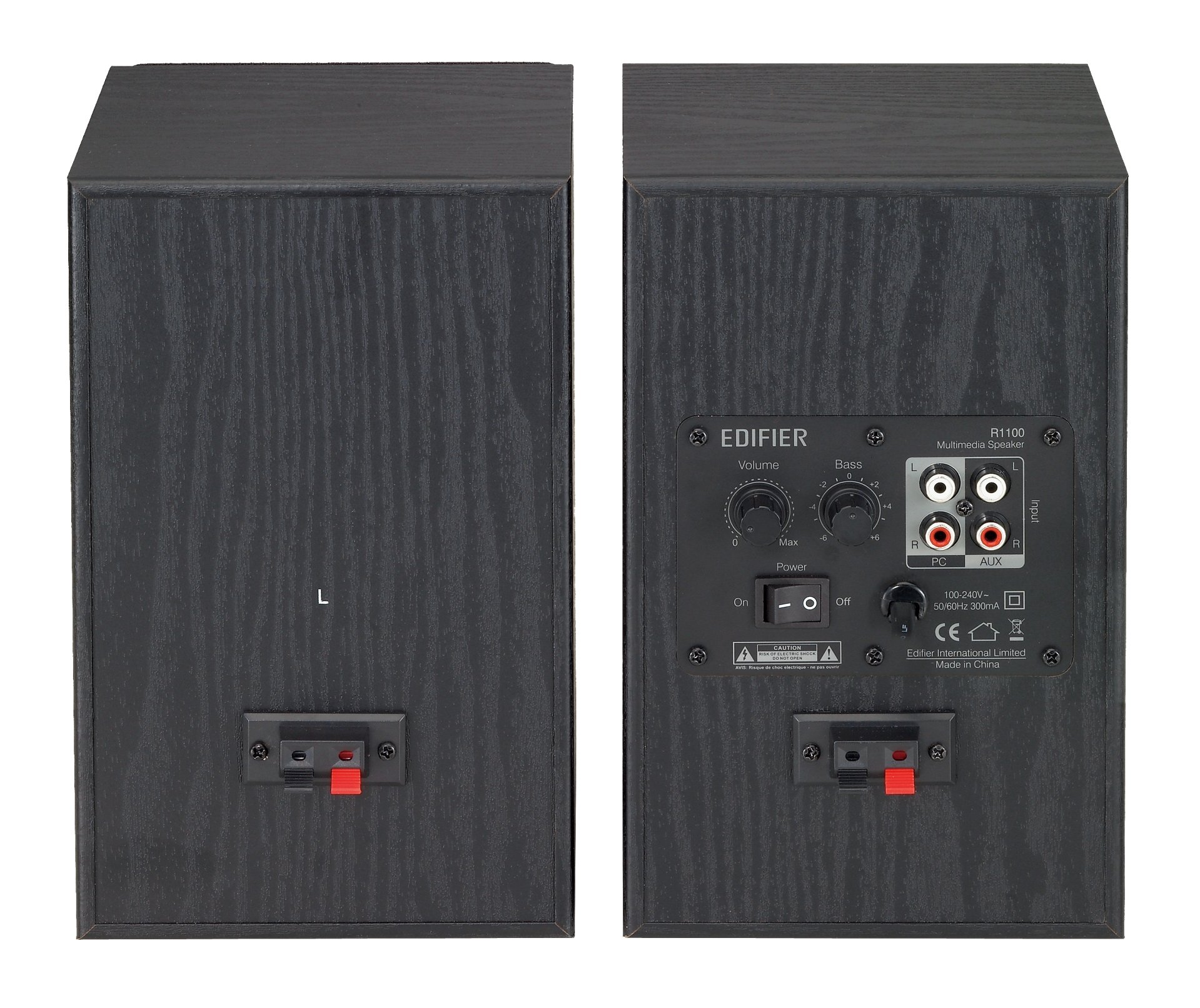 Edifierアクティブスピーカー 入力2系統 (PC&AUX)ED-R1100 Edifier R1100 ブックシェルフ型 アクティブスピーカー 最大出力42W スピーカー・ウーファー