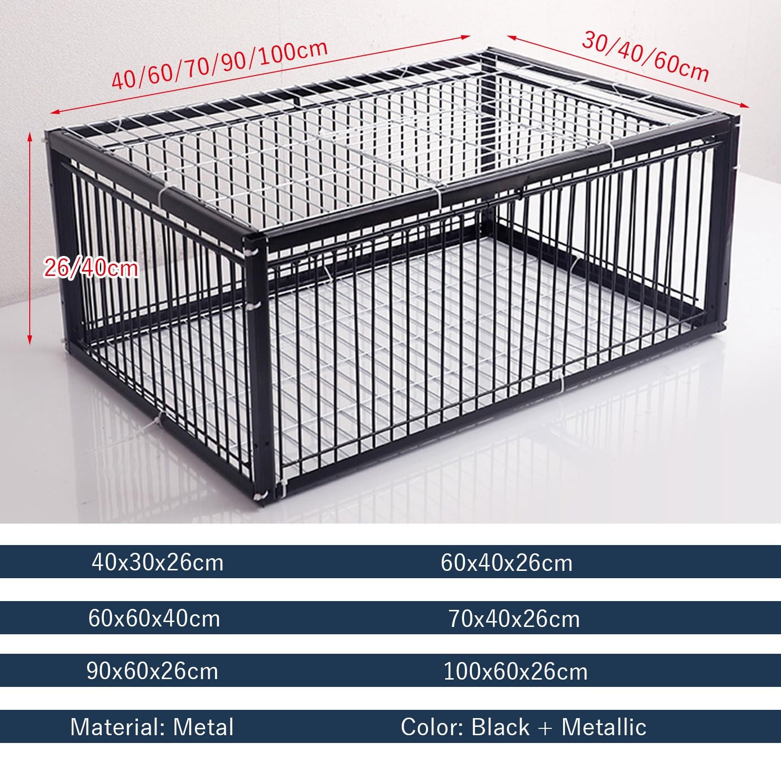 Jaula para pájaros para Palomas con Entrada unidireccional Jaula Trampa para pájaros y Pollos al Aire Libre Jaula Trampa para Animales Vivos Gallinero portátil Soldadura de Metal(60x40x26cm)