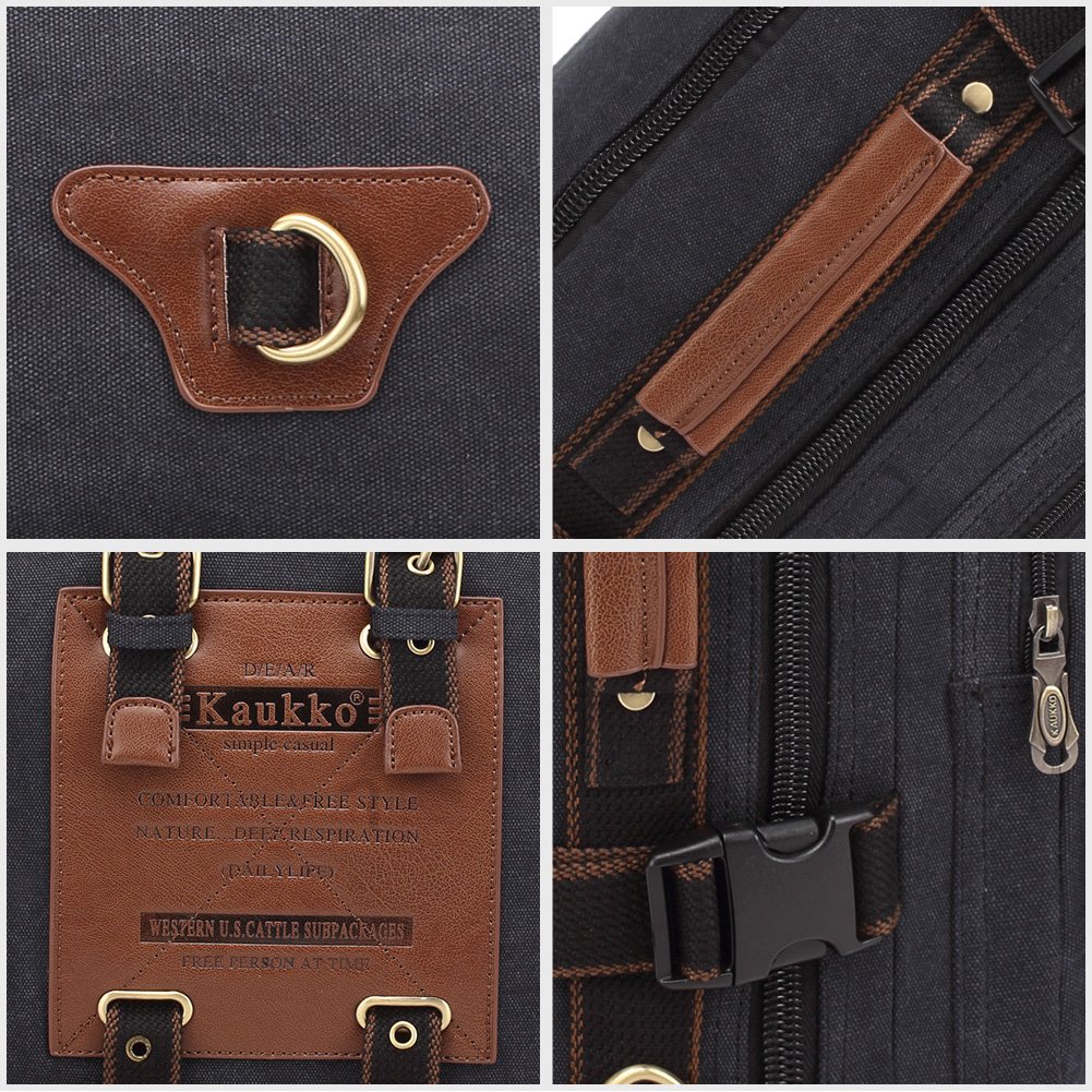 Casual Vintage Canvas Backpack, Large 