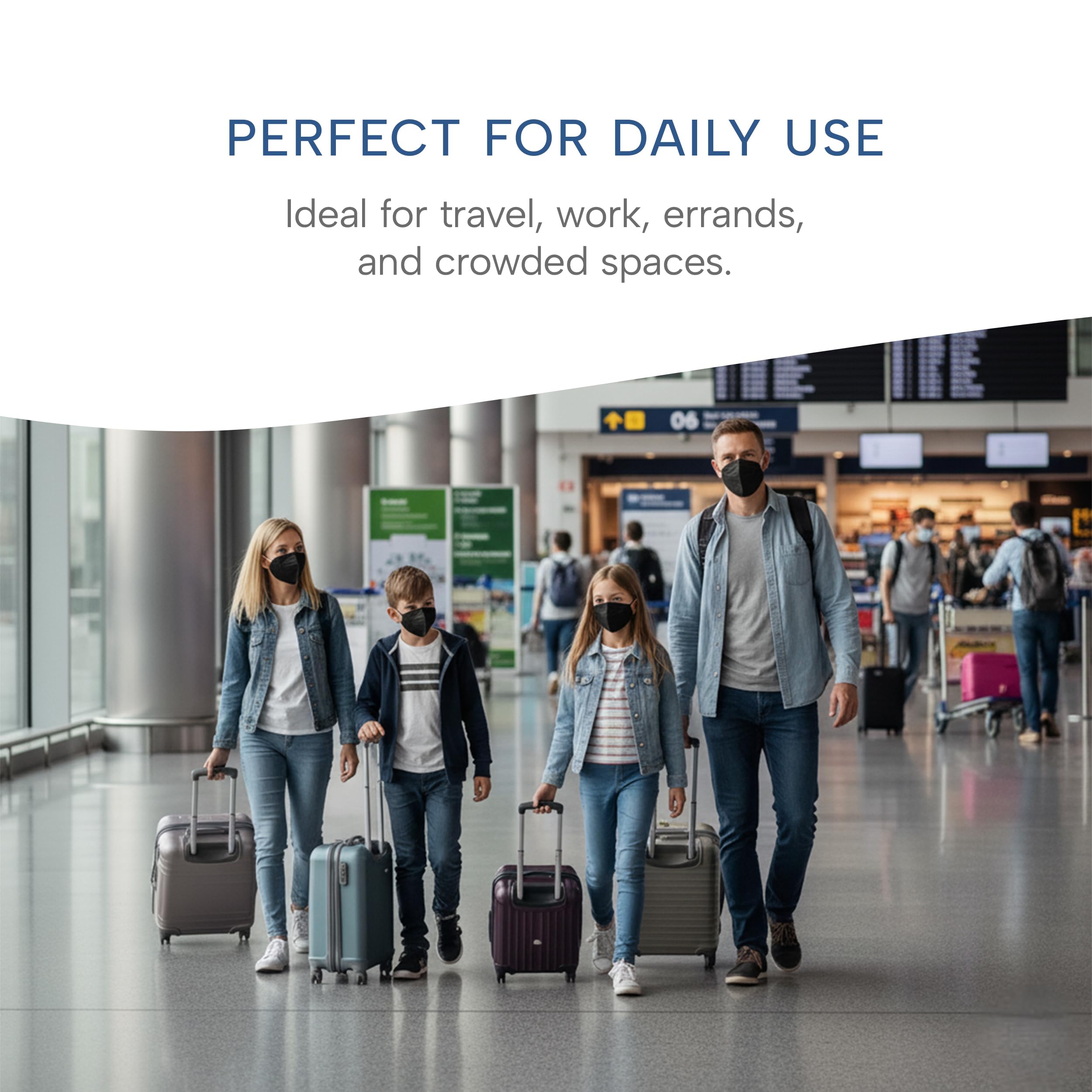 Well Before Welcome Series KN95 Face Mask, Medium, Pack of 50