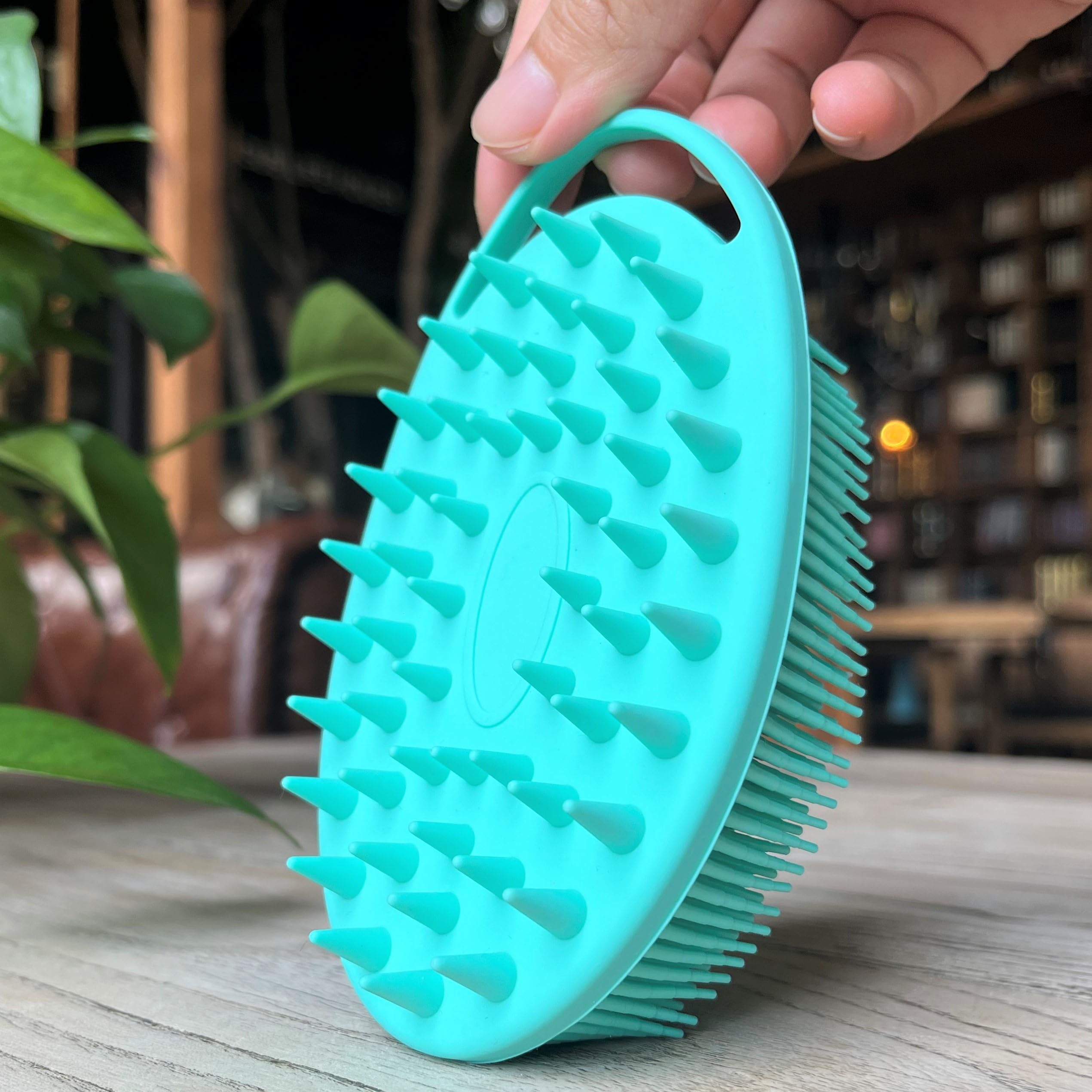 Premium Sensory Brush for Kids or Autism,Soft Silicone Body Scrubber,2 in 1 Sensory Room Occupational Therapy Brushes,Silicone Loofah,Pet Shower Brush Bath Brush Shampoo Brush - Image 2