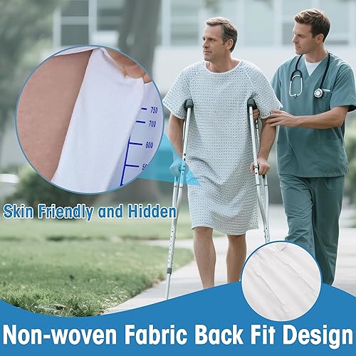 Miniatura 5 de Bolsa de pierna de catéter de 25.4 fl oz para hombres y mujeres, paquete de 10 bolsas de drenaje urinario con válvula antirreflujo, correas de tela