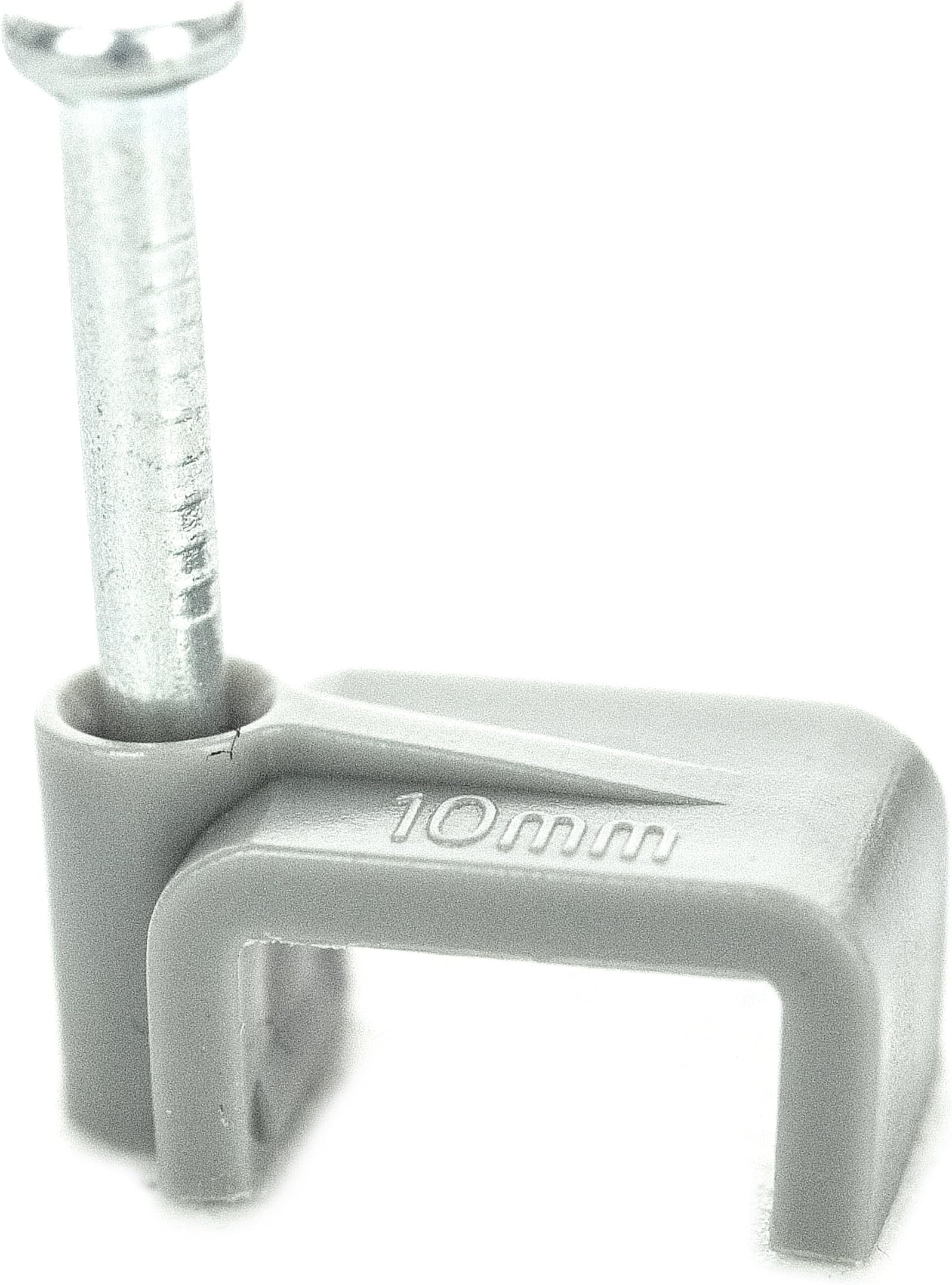 BG Electrical CCF2.5/50-BG Twin and Earth Cable Clips, Pack of 50, Grey, 2.5 mm