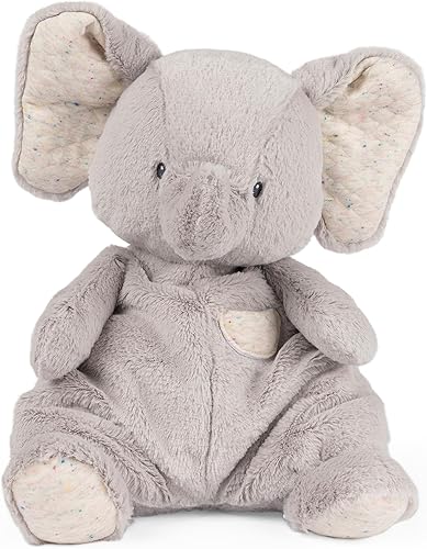 Miniatura 1 de GUND Baby Oh So Snuggly Elephant - Animal de peluche grande para bebés y bebés, color gris ceniza, 12.5 pulgadas