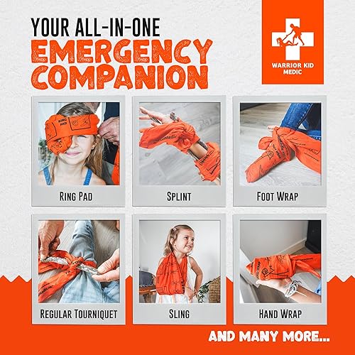 Miniatura 2 de Medic Multi Tool de Warrior Kid Medic. Videos de entrenamiento gratuitos incluidos. Multiuso, lavable, reutilizable, primeros auxilios para niños,