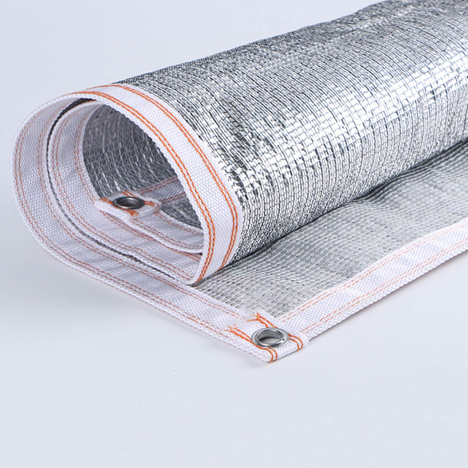 WWJQ Aluminet Shade Cloth Rectangle UV Sun Block Heat Reflective Shade, for Outdoor Patio Windows Backyard Pergola Garden Cover Screen