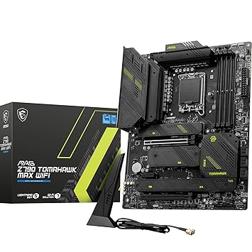 MSI MAG Z790 Tomahawk MAX WiFi Gaming Motherboard (Supports 12th/13th/14th Gen Intel Processors, LGA 1700, DDR5, PCIe 5.0, M.2, SATA 6G, 2.5Gbps LAN, USB 3.2 Gen2, Wi-Fi 7, Bluetooth 5.4, ATX)