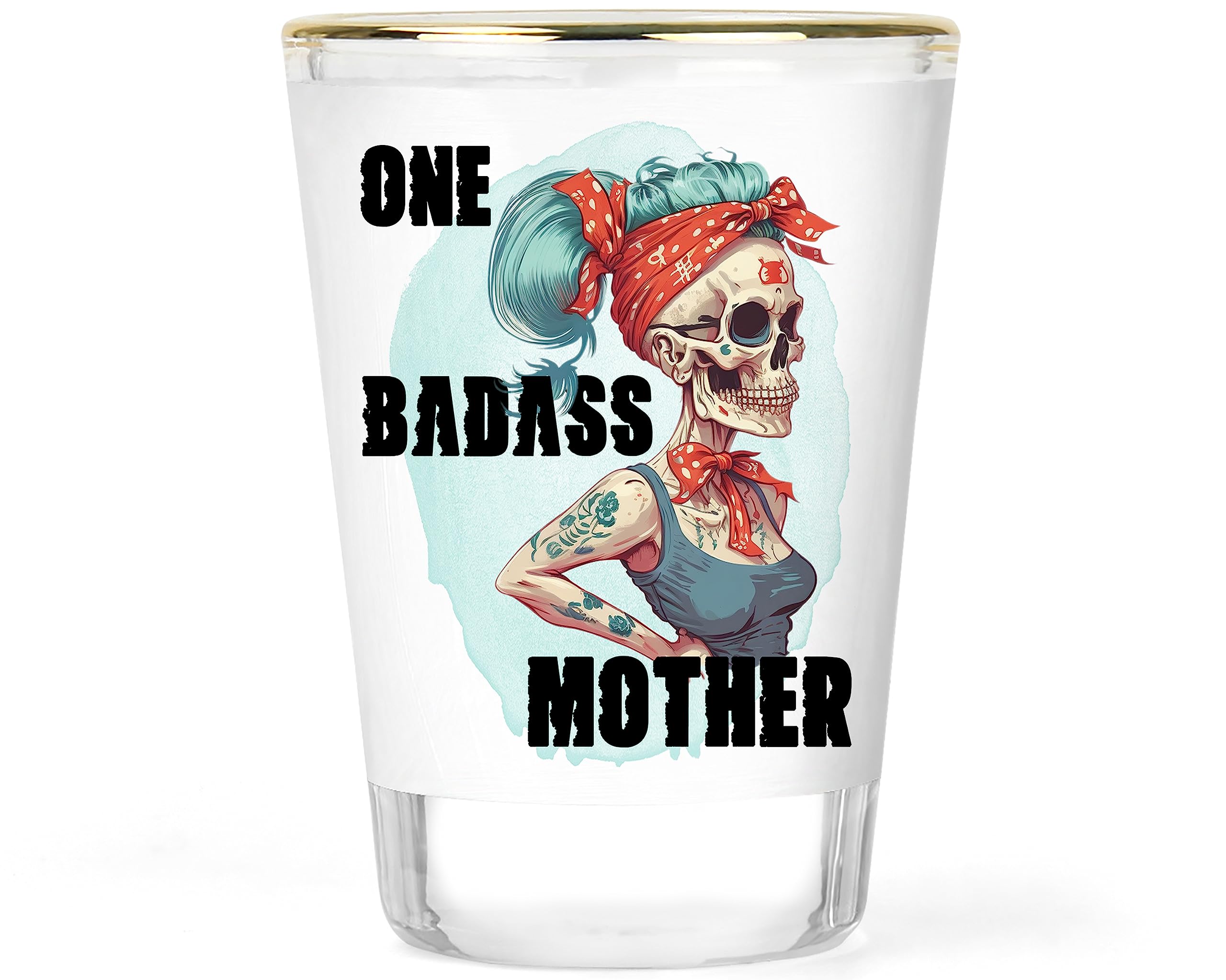 Mothers Shot Glass - Mothers Day Gift - Moms Birthday Shot Glass - Best Mom Glass - Mom Drinkware - Gifts for Mom - Cute Mother Gift - One Bad Mother Collectible Keepsake