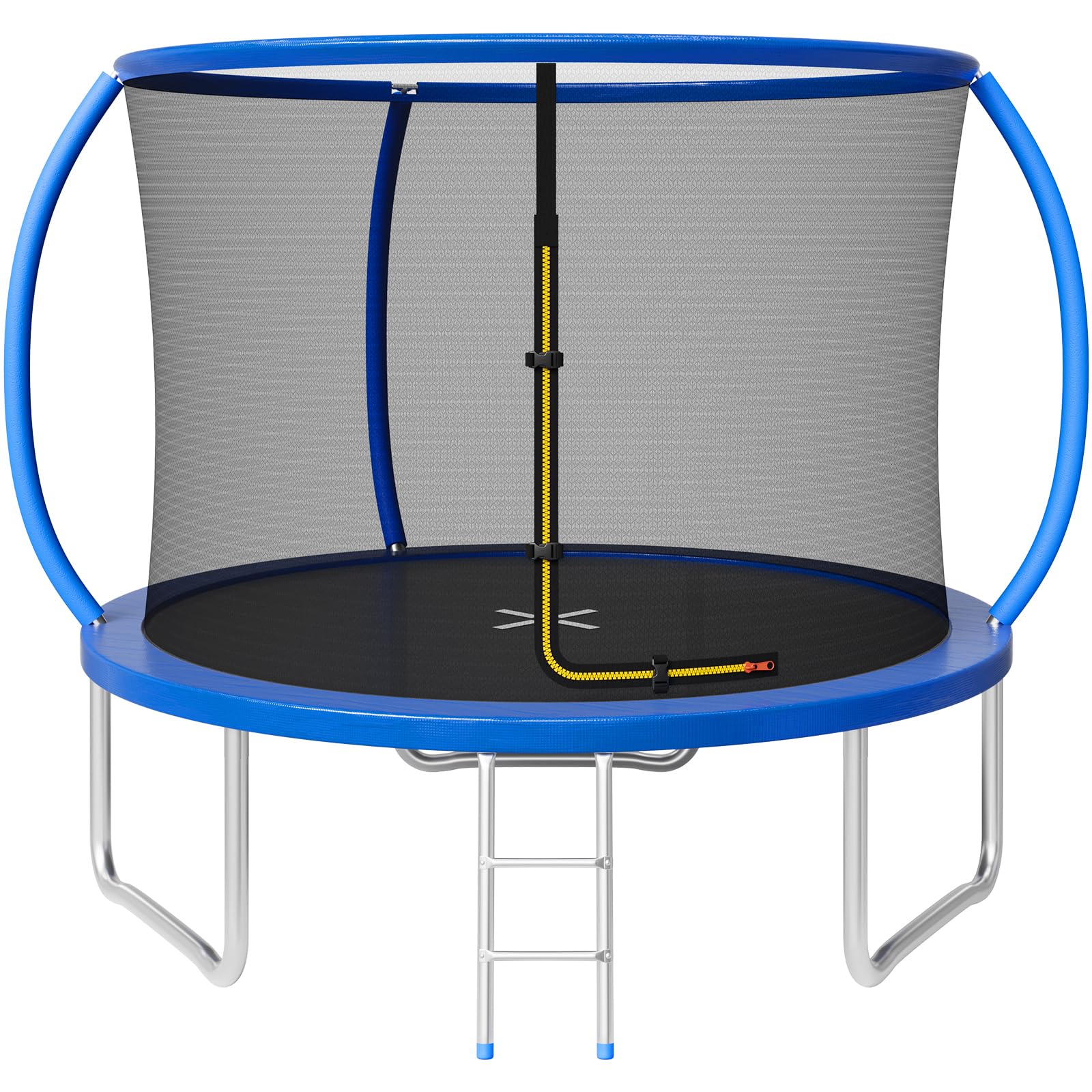 JUMMICO Trampolín para Exteriores Ø 183/228/290/360 cm Juego Completo con Red de Seguridad, Escalera, Cubierta para los Bordes y Accesorios de Montaje, certificación GS Trampolín de jardín para niños