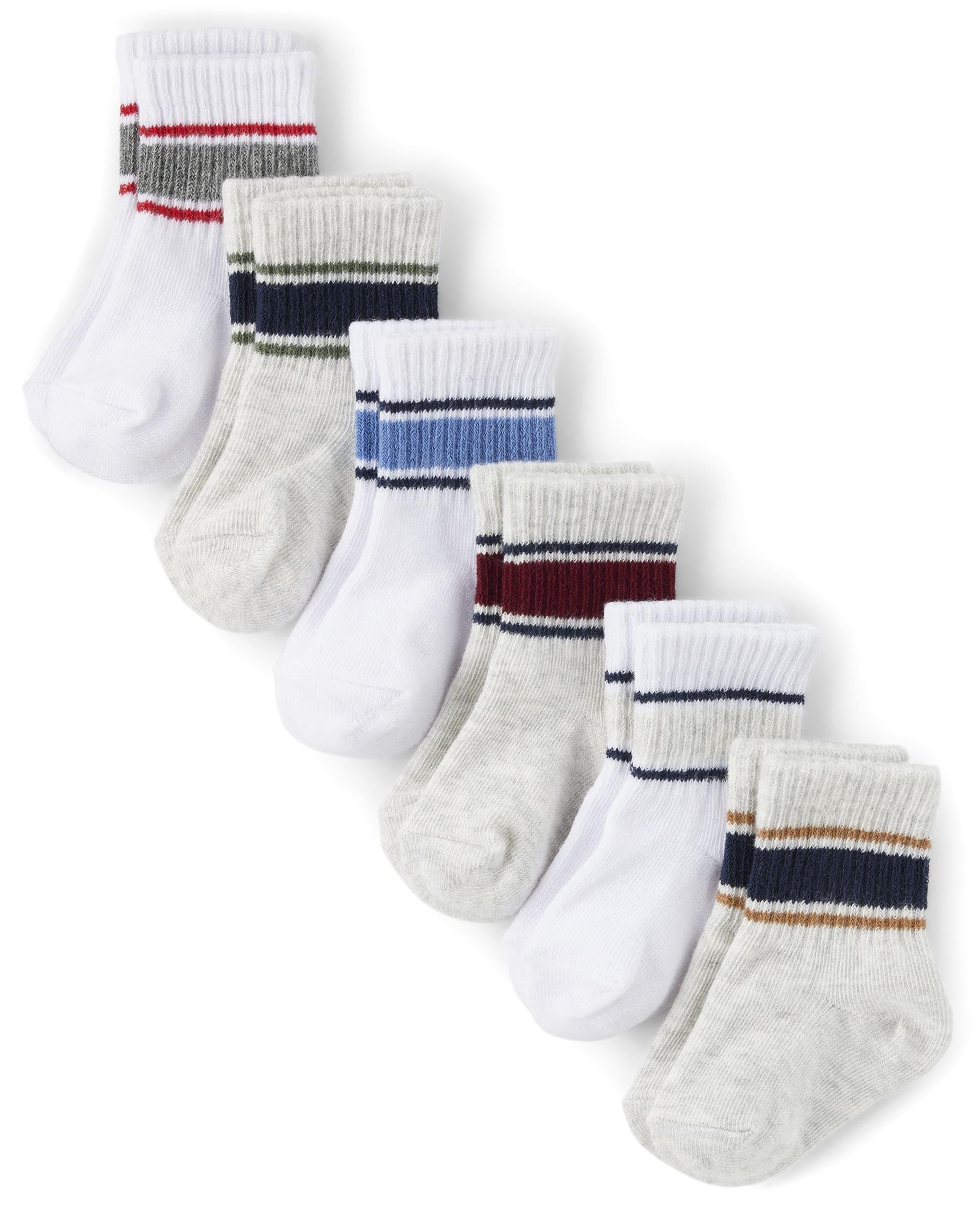 The Childrens Place Baby Boys And Newborn Midi Socks Variety Pack